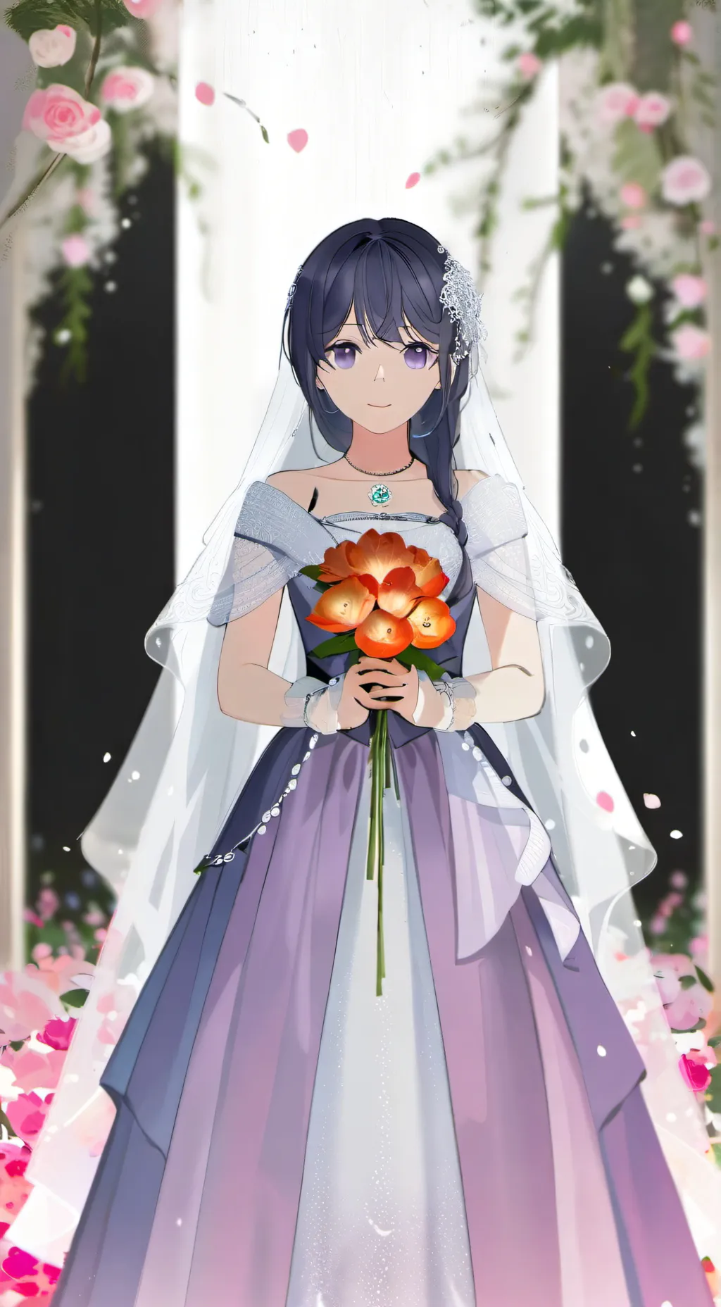 ai character: Mita (Wedding) background