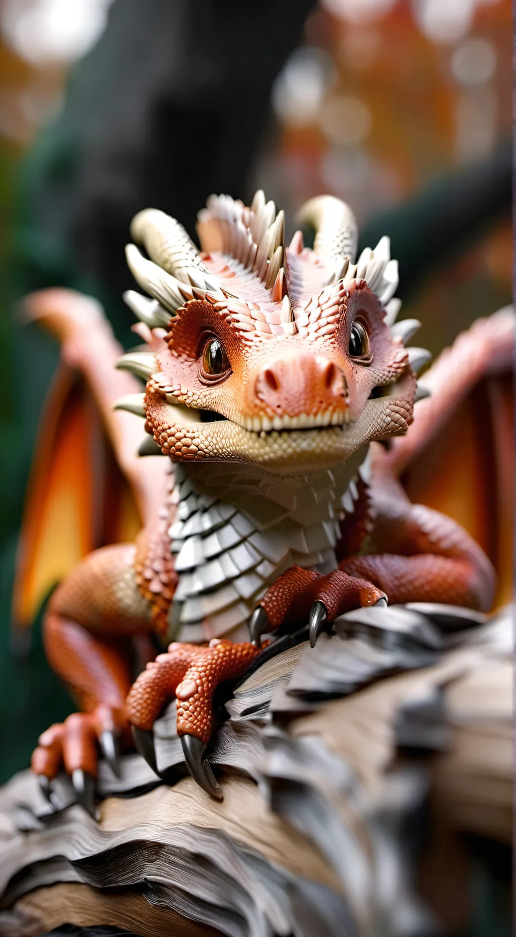 ai character: Mha Dragon background