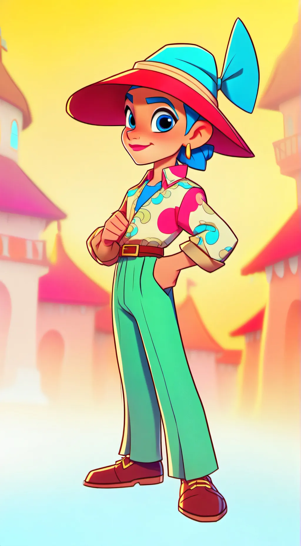 ai character: MHA meme background