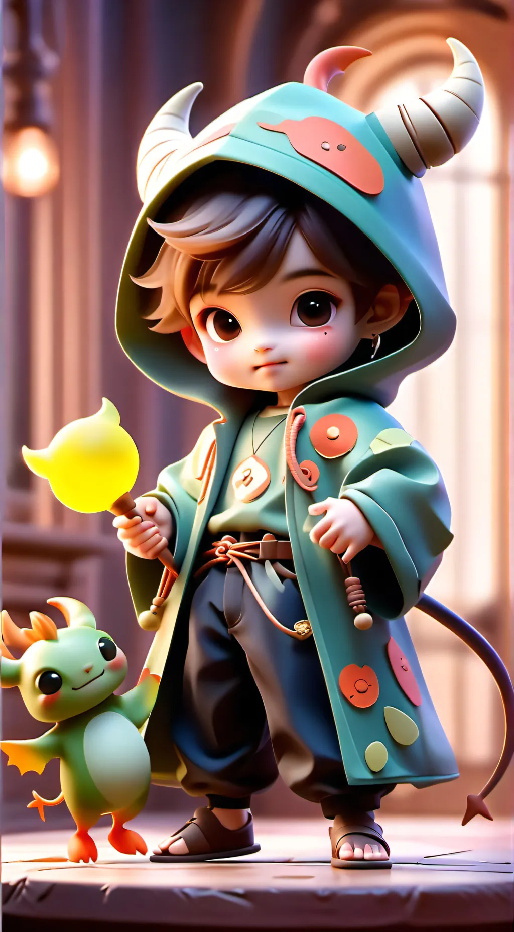 ai character: Baby saja background