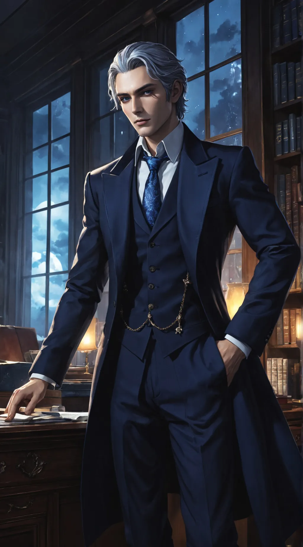 ai character: Lucien background