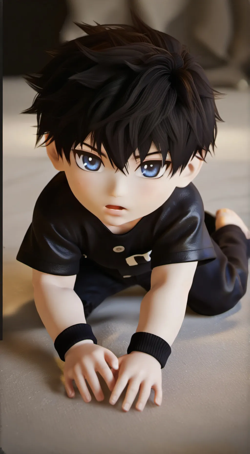 ai character: baby megumi background