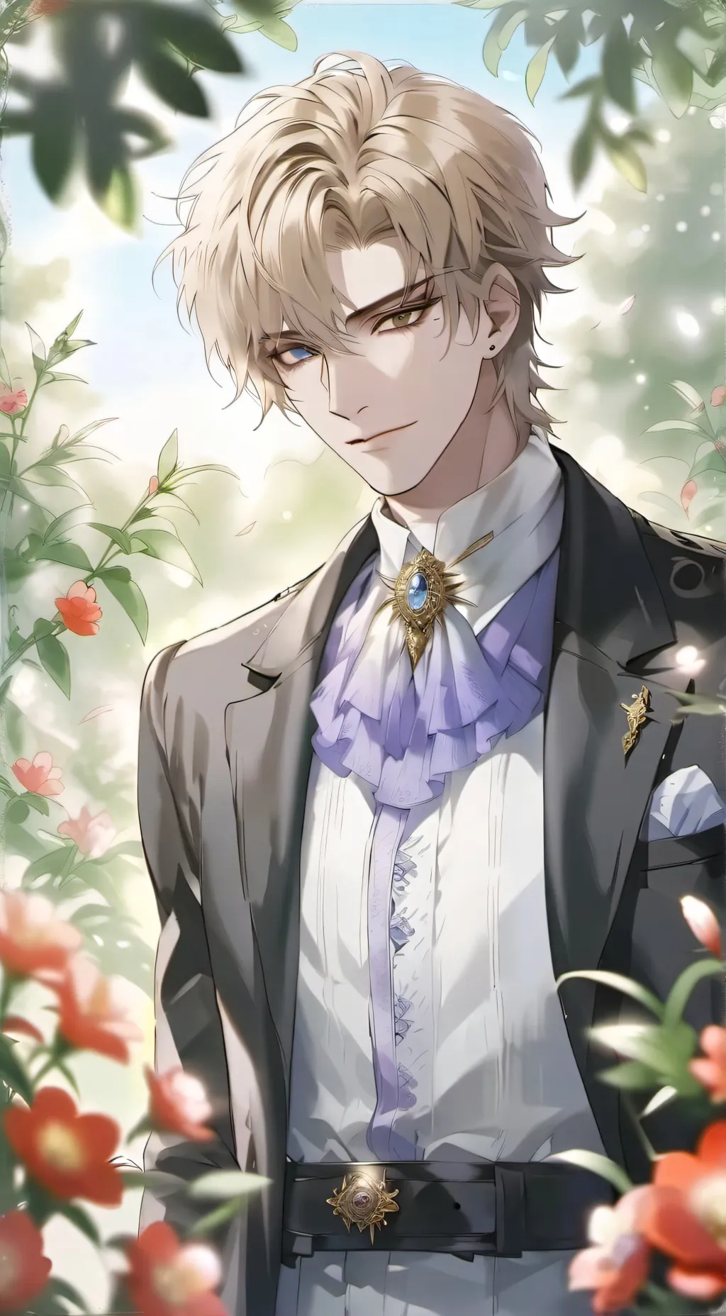 ai character: Silver  background