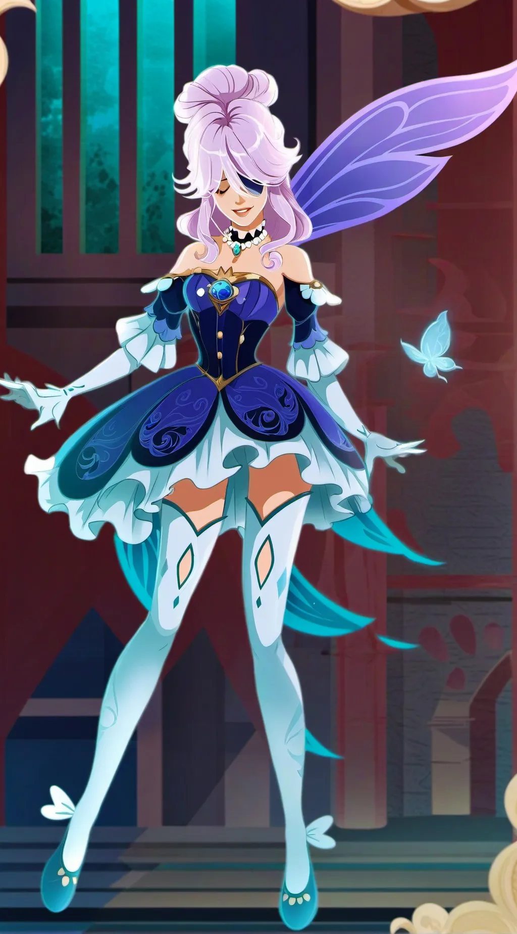 ai character: Saja boy but girl🤯 background