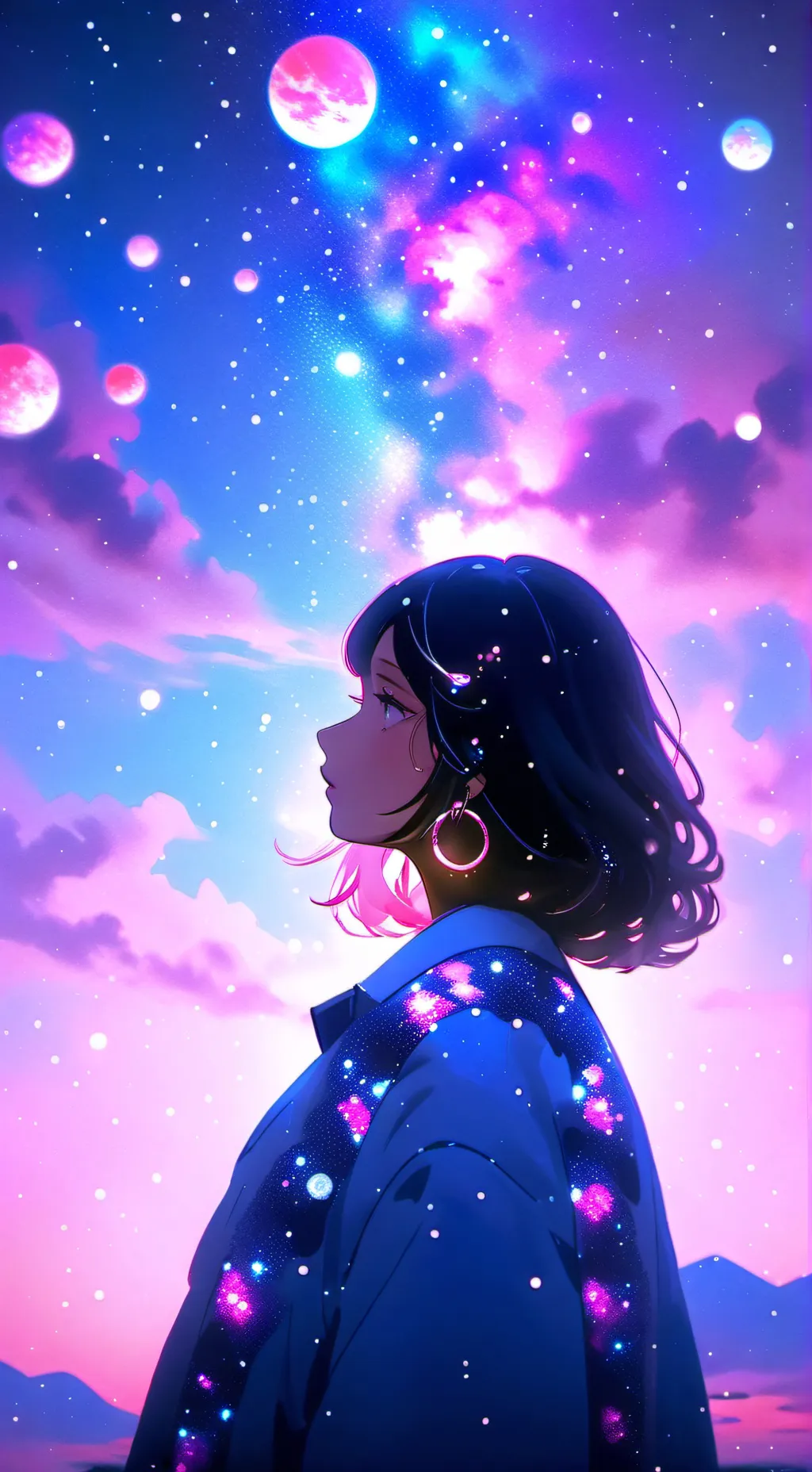 ai character: cotton candy land♤ background