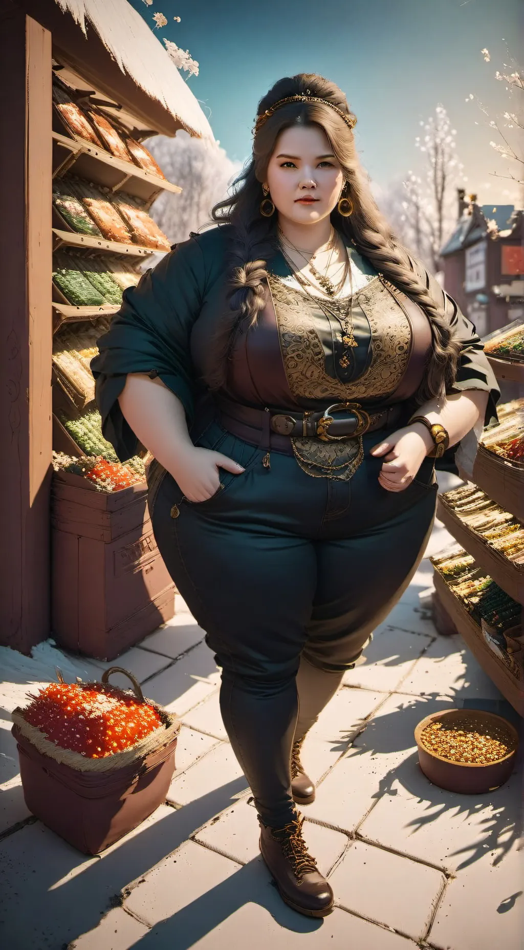 ai character: продощица background