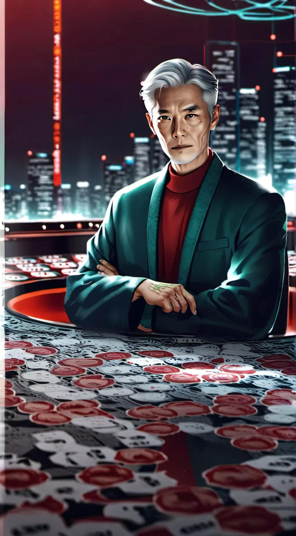 ai character: Squid game family1 background