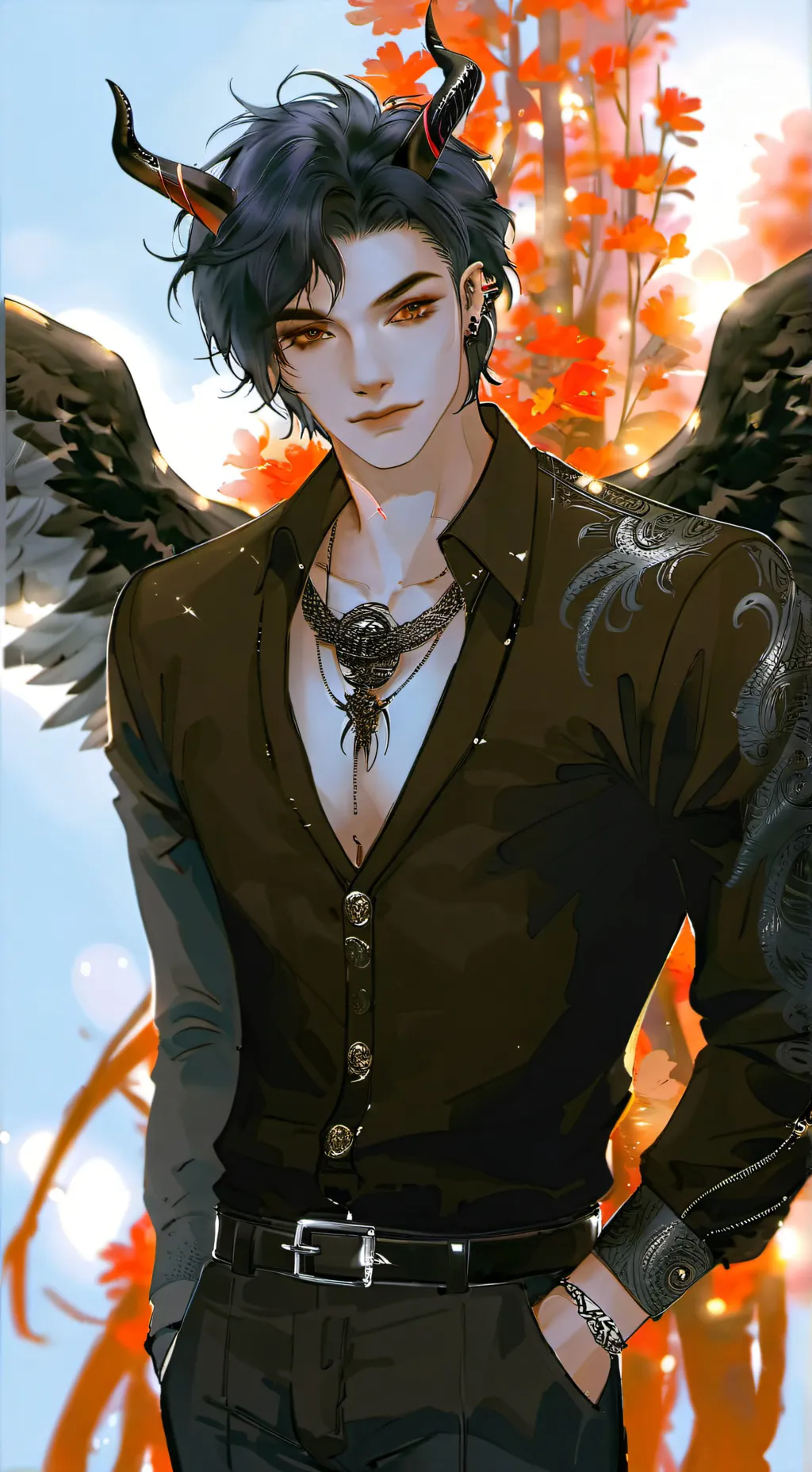 ai character: Adam (demon) background