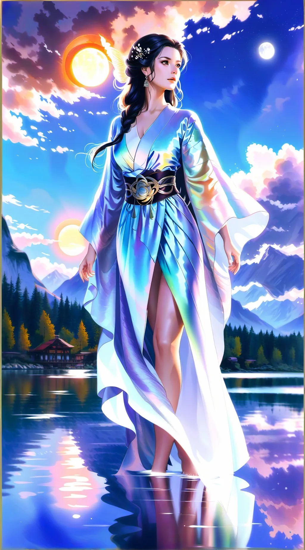 ai character: Luna background