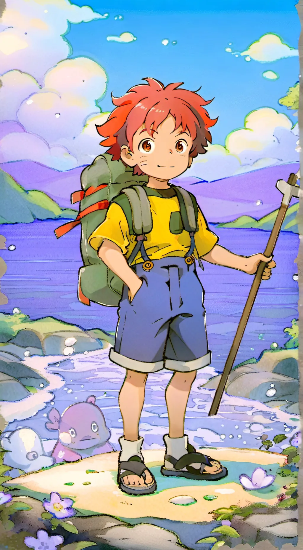 ai character: seus amigos!(ponyo background