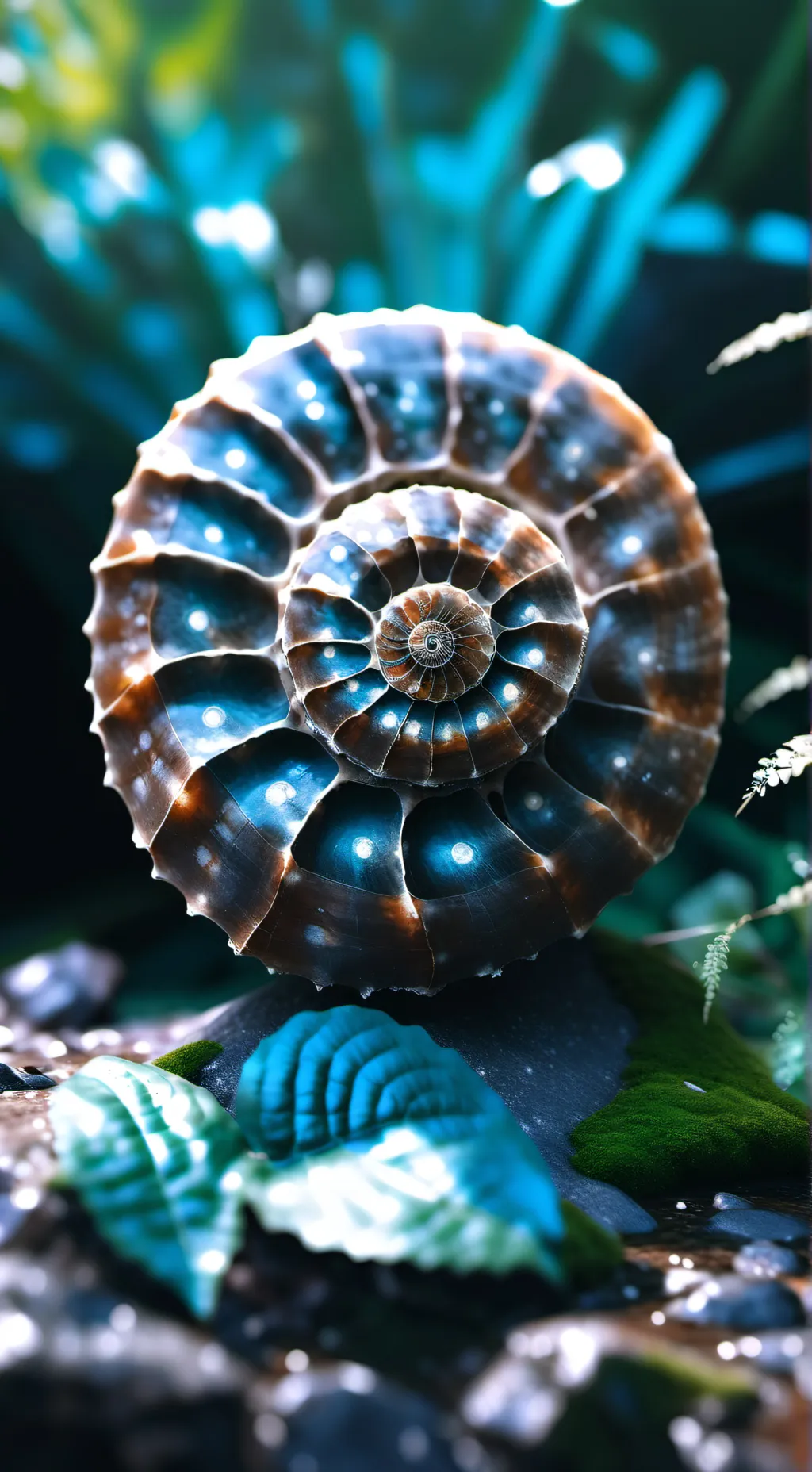 ai character: ammonite background