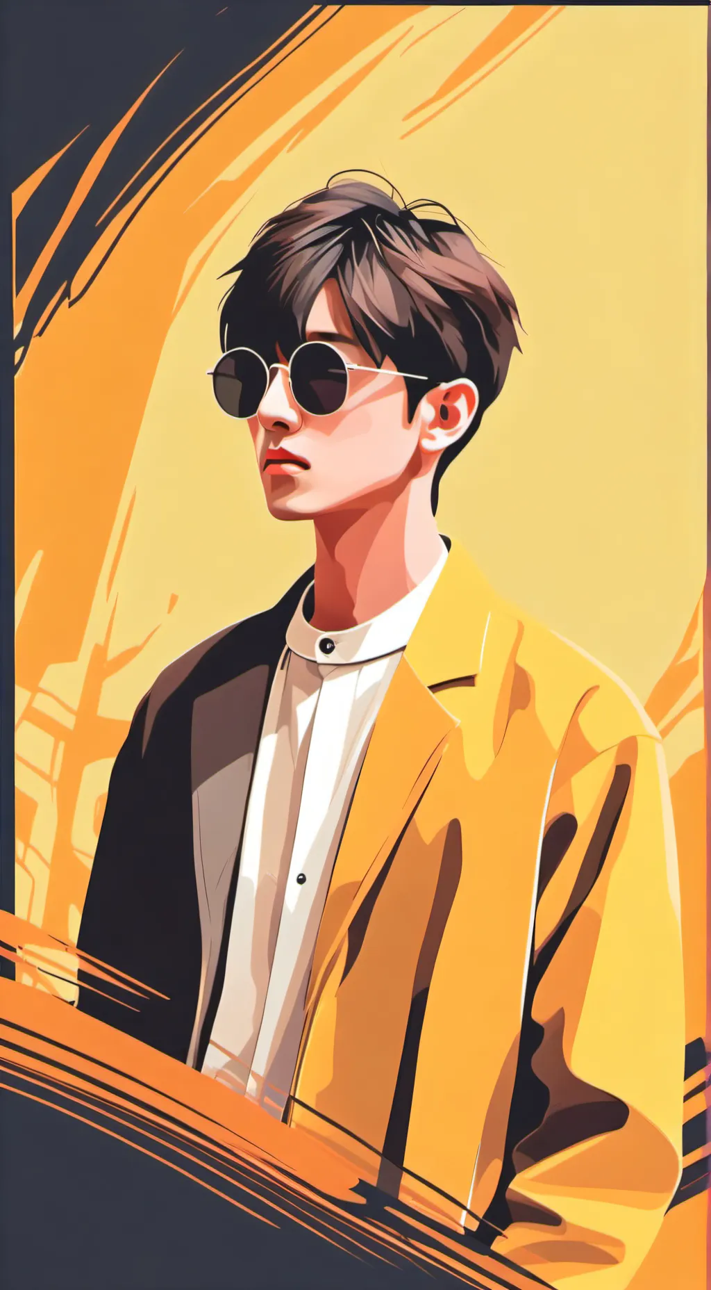 ai character: Кэйвин  background