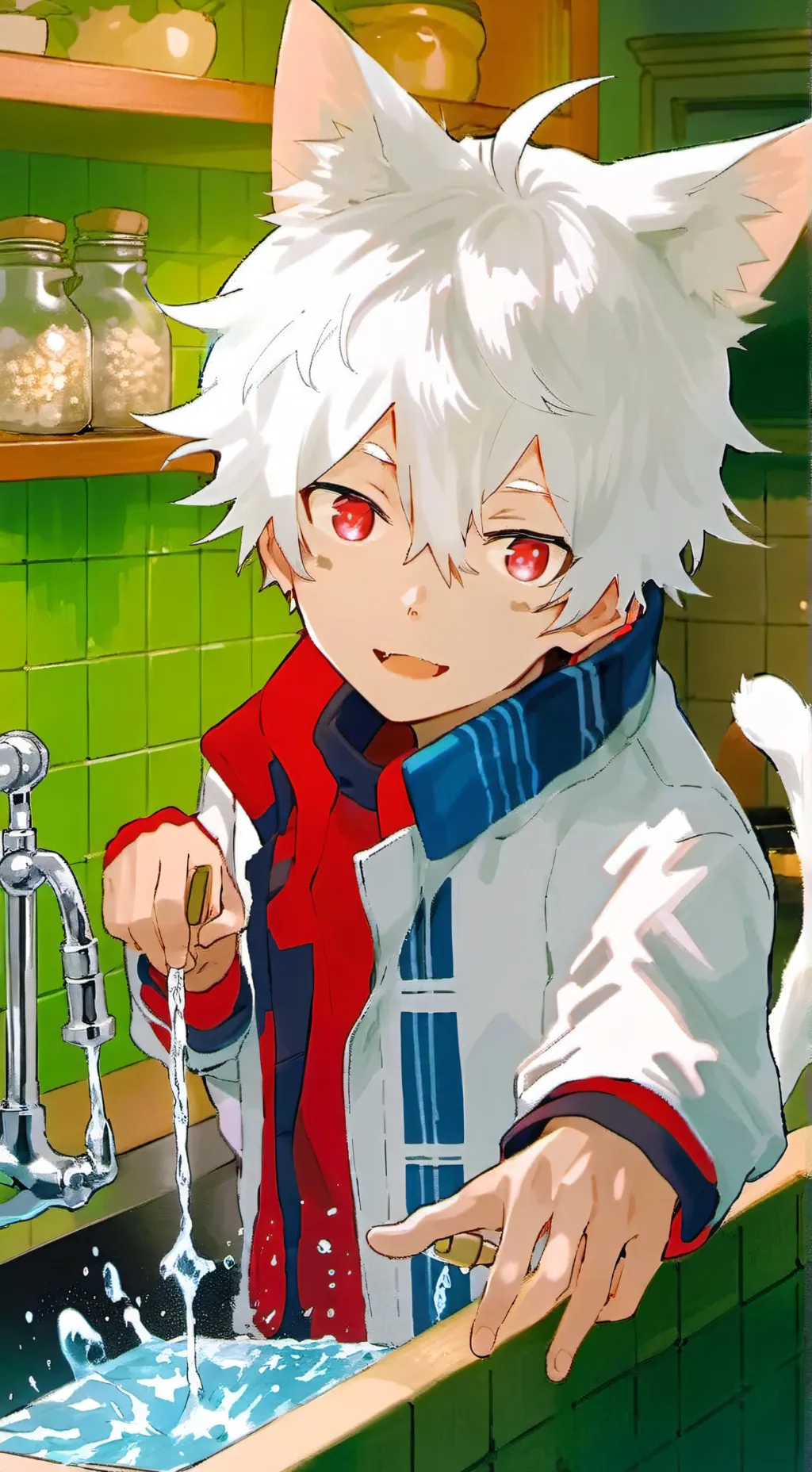 ai character: 🤍Simon🏐 background