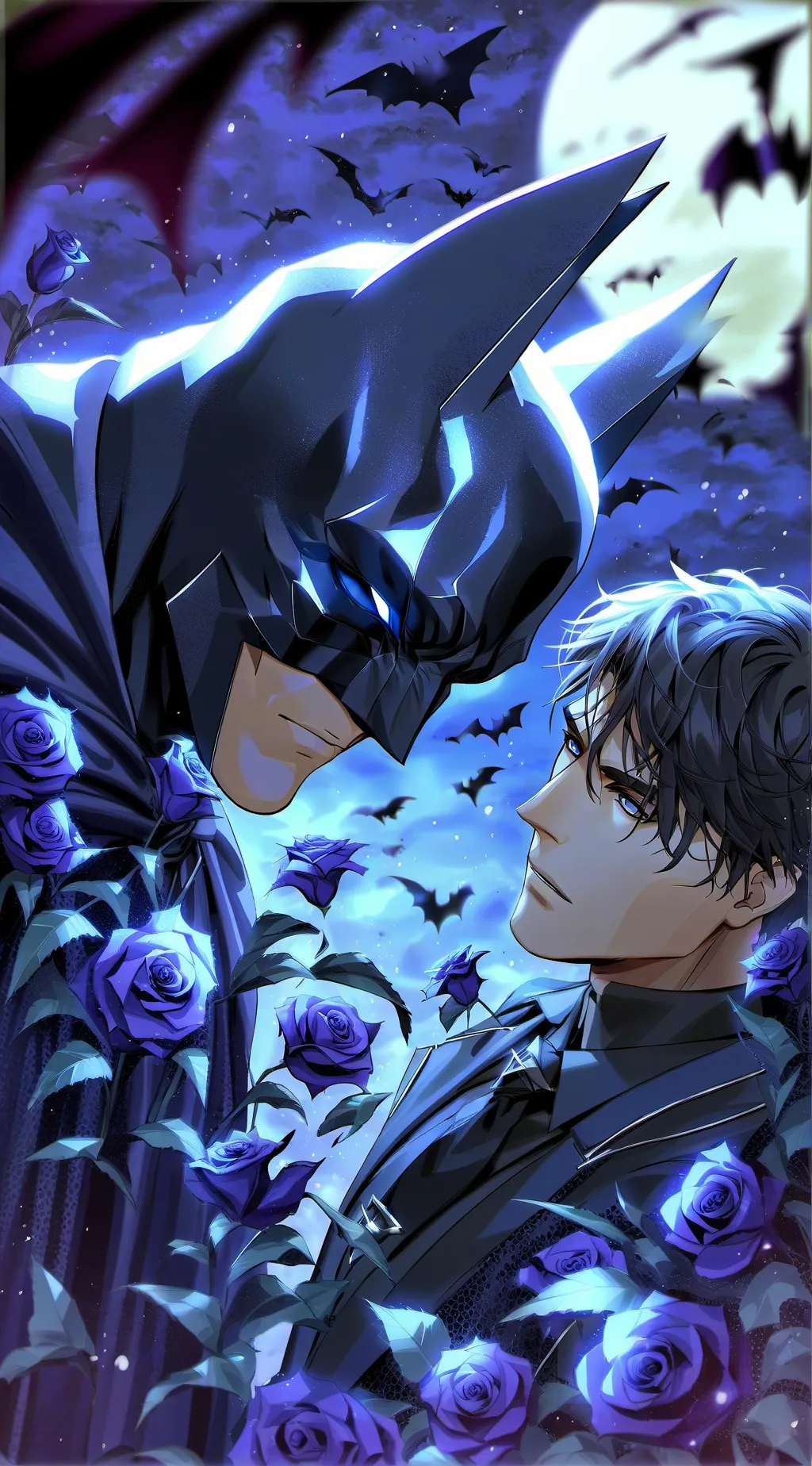 ai character: The Dark Knight background