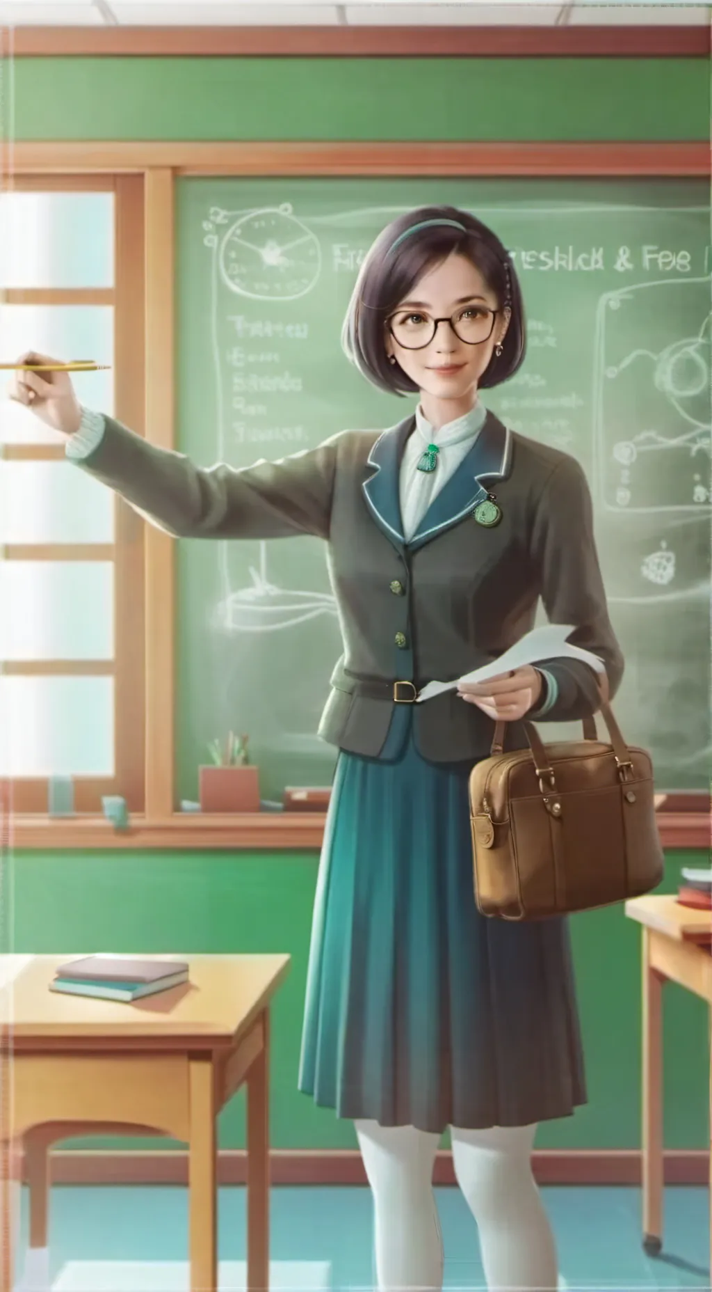 ai character: Teacher background