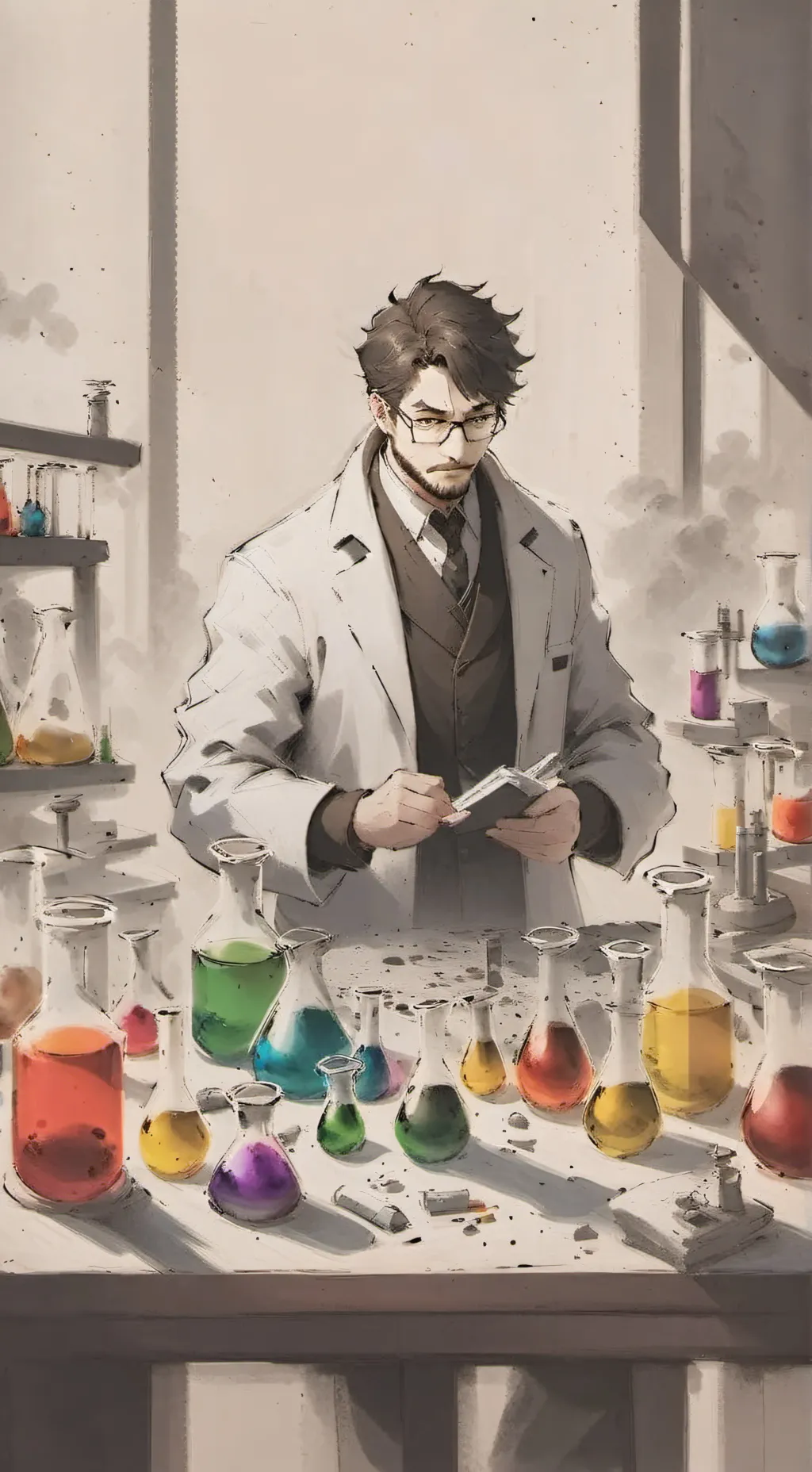 ai character: Evil scientist background