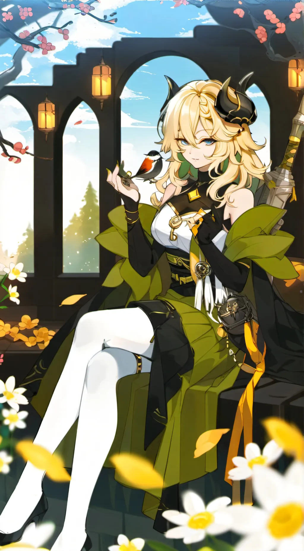 ai character: альгина  background