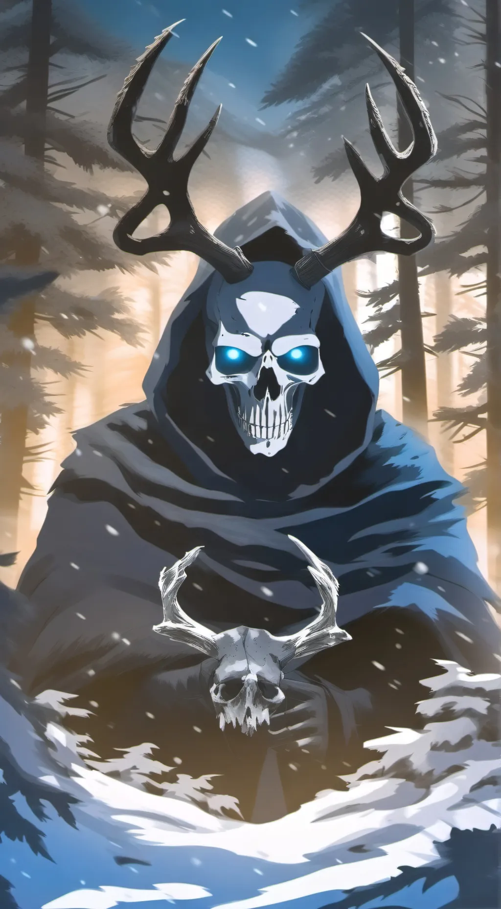 ai character: Krampus MS background