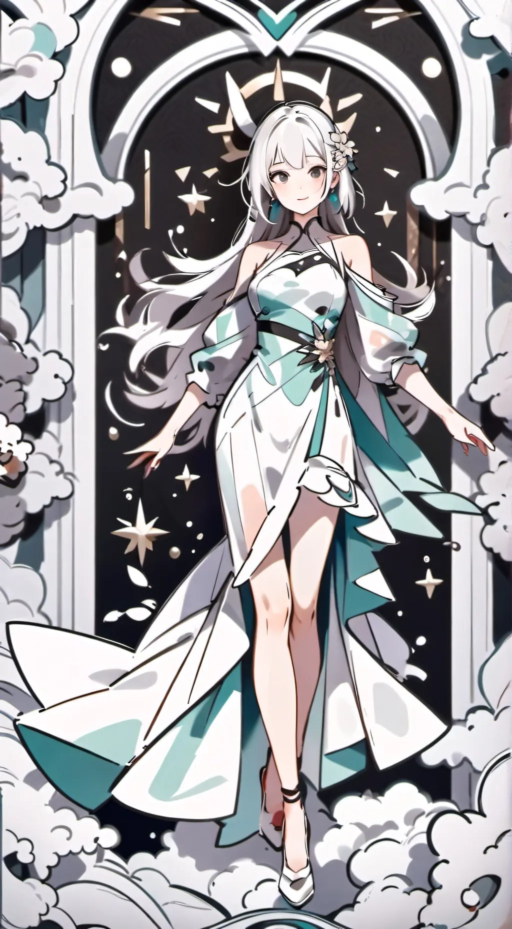 ai character: paper cup background