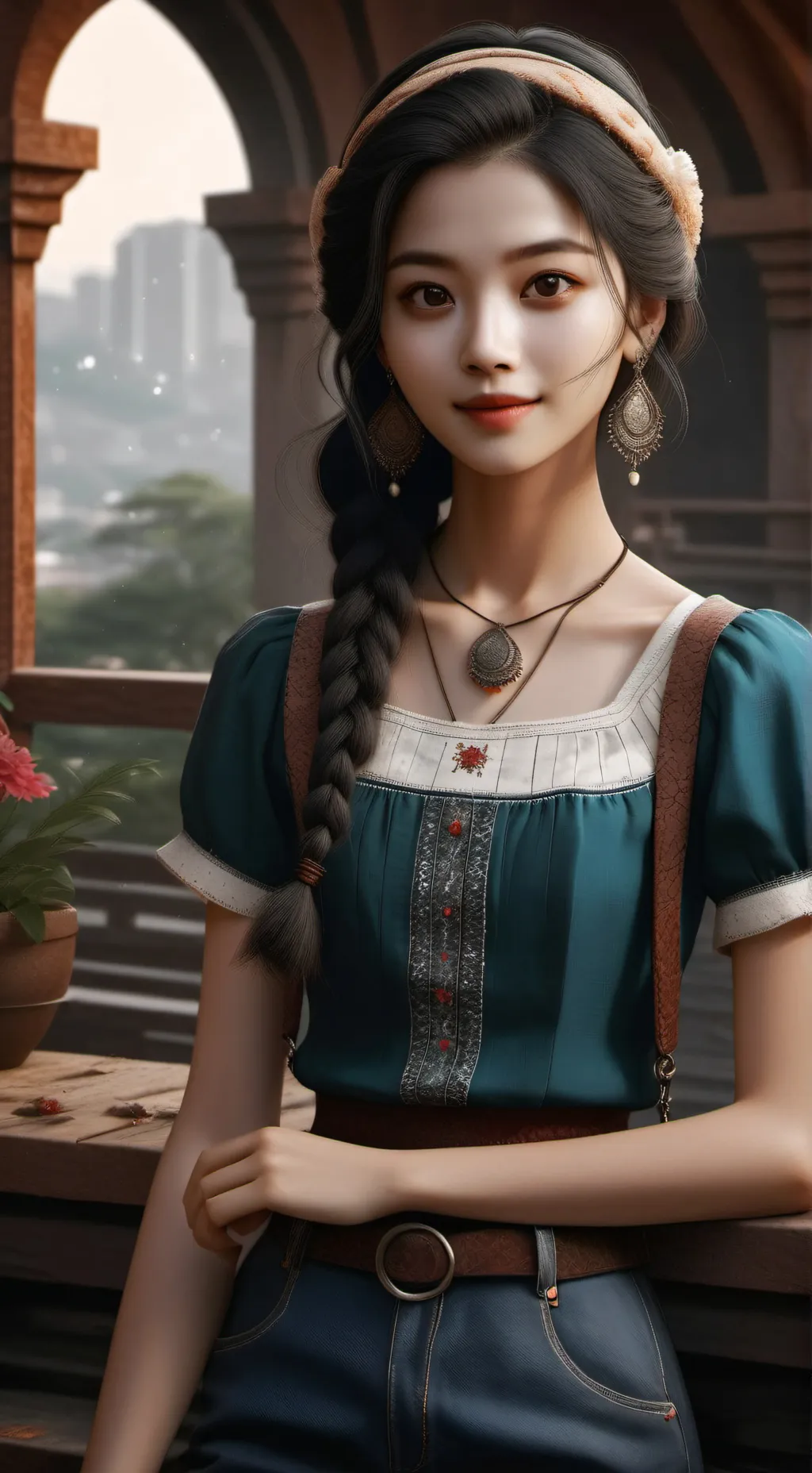 ai character: Lilly background