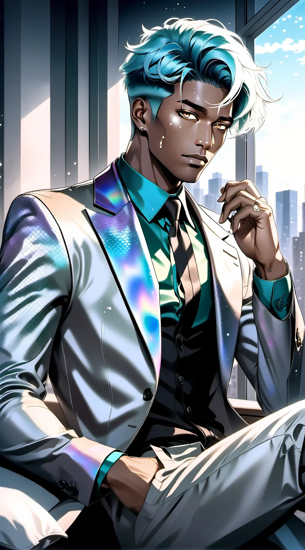 ai character: Crowe ダークサン  background