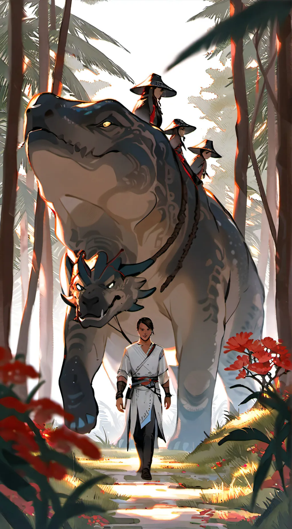 ai character: blue background