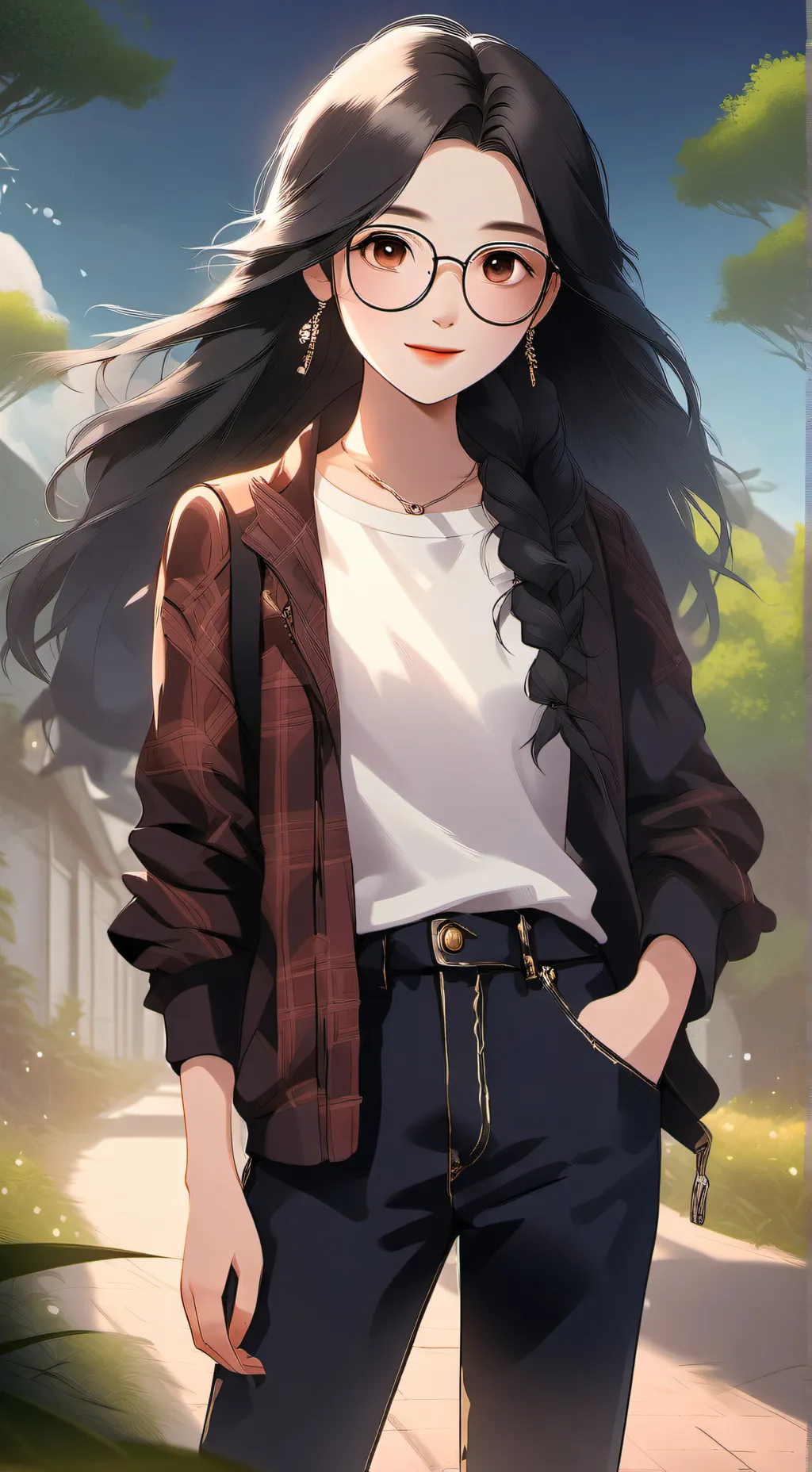 ai character: Linn  background