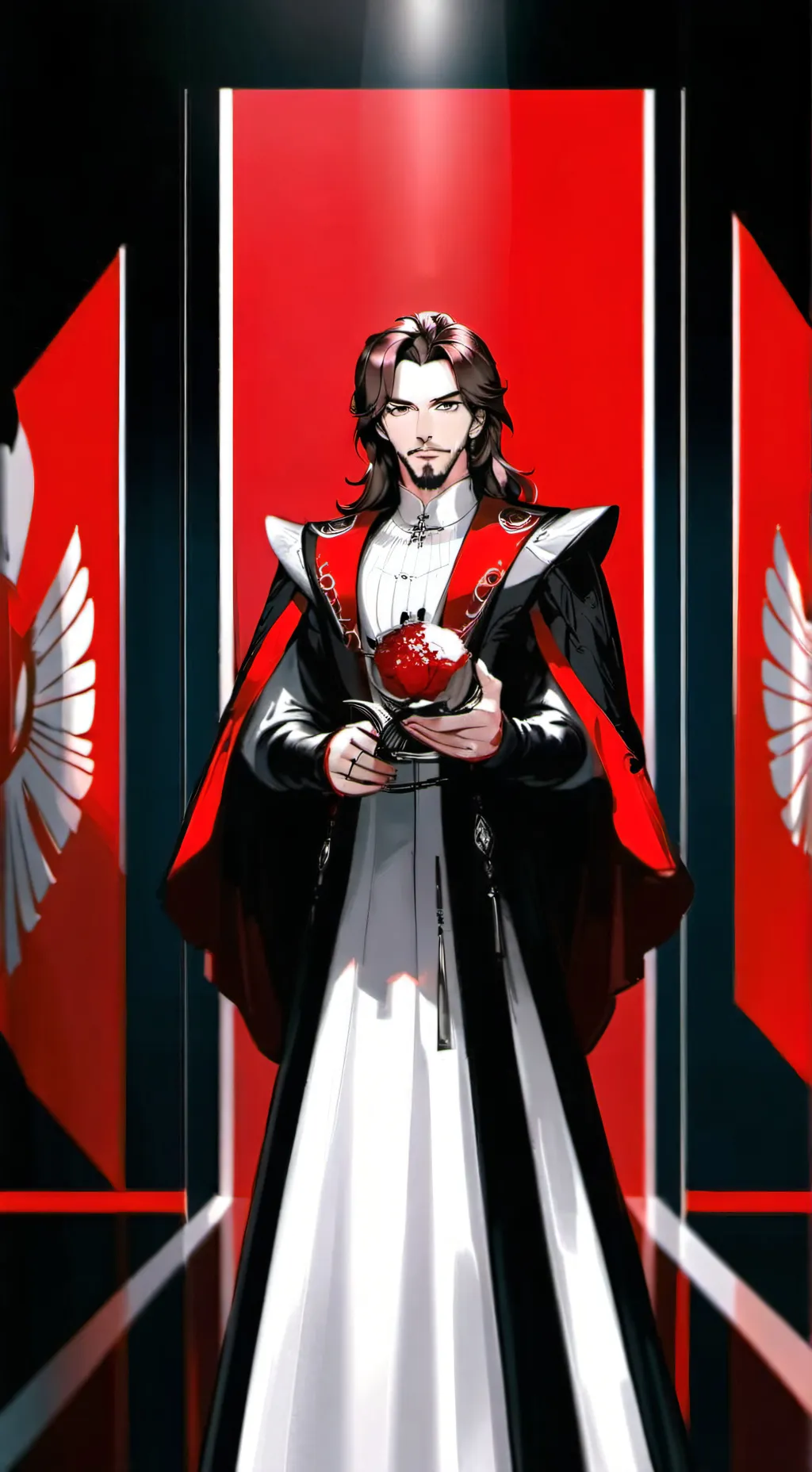 ai character: Wolfe Van Hyden  background