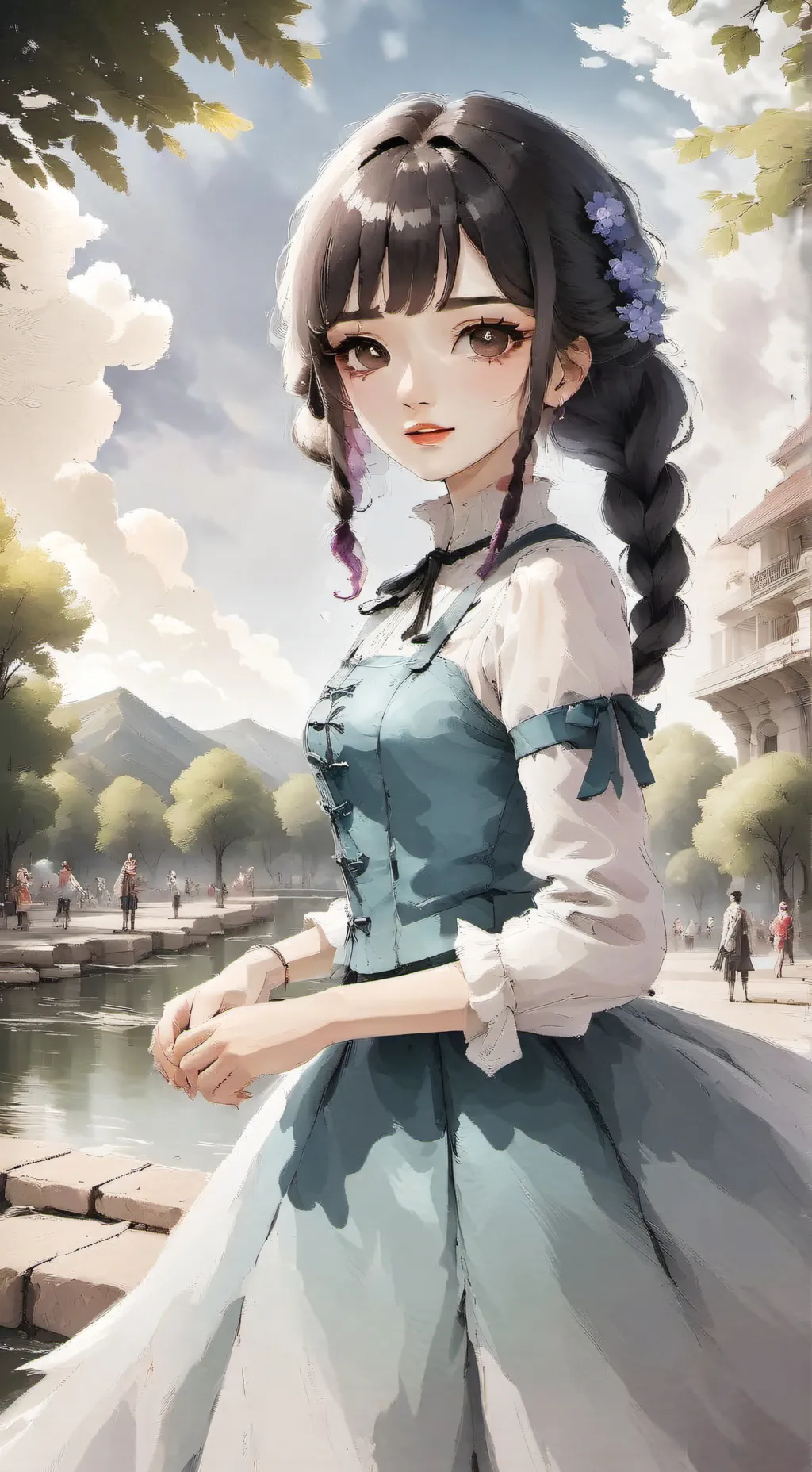 ai character: Ziey k-pop hunter background