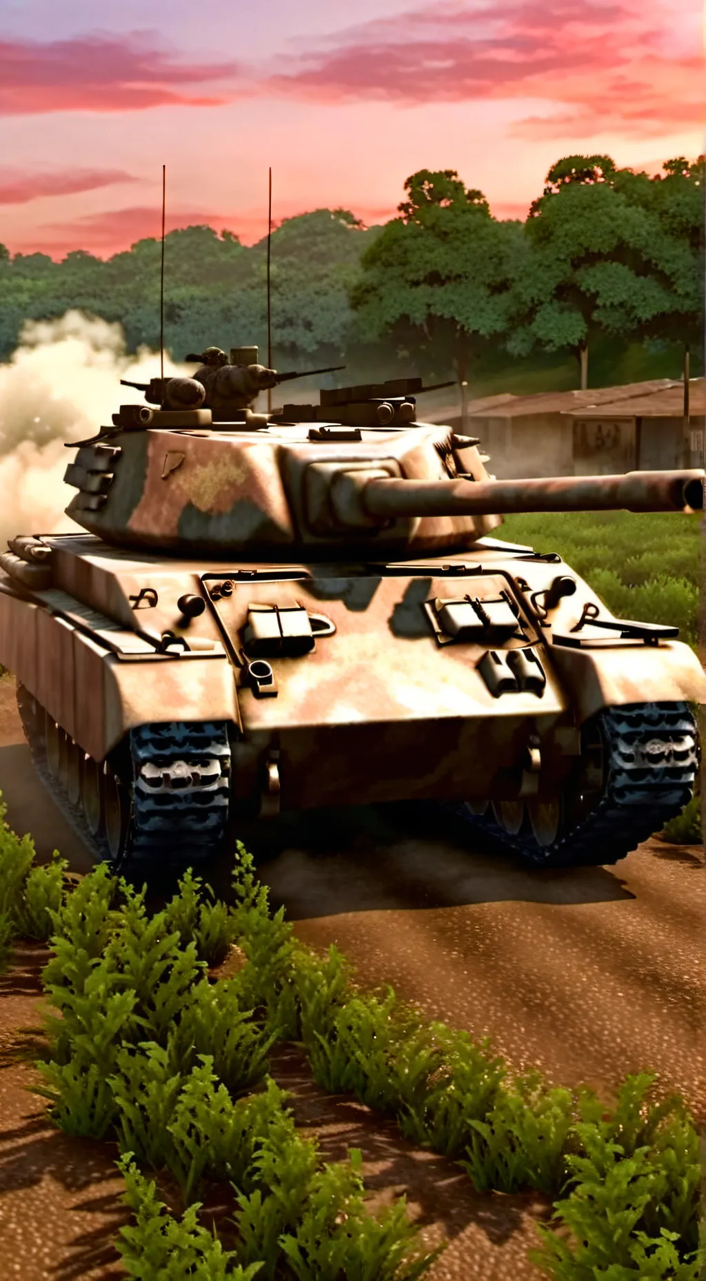 ai character: tiger e background