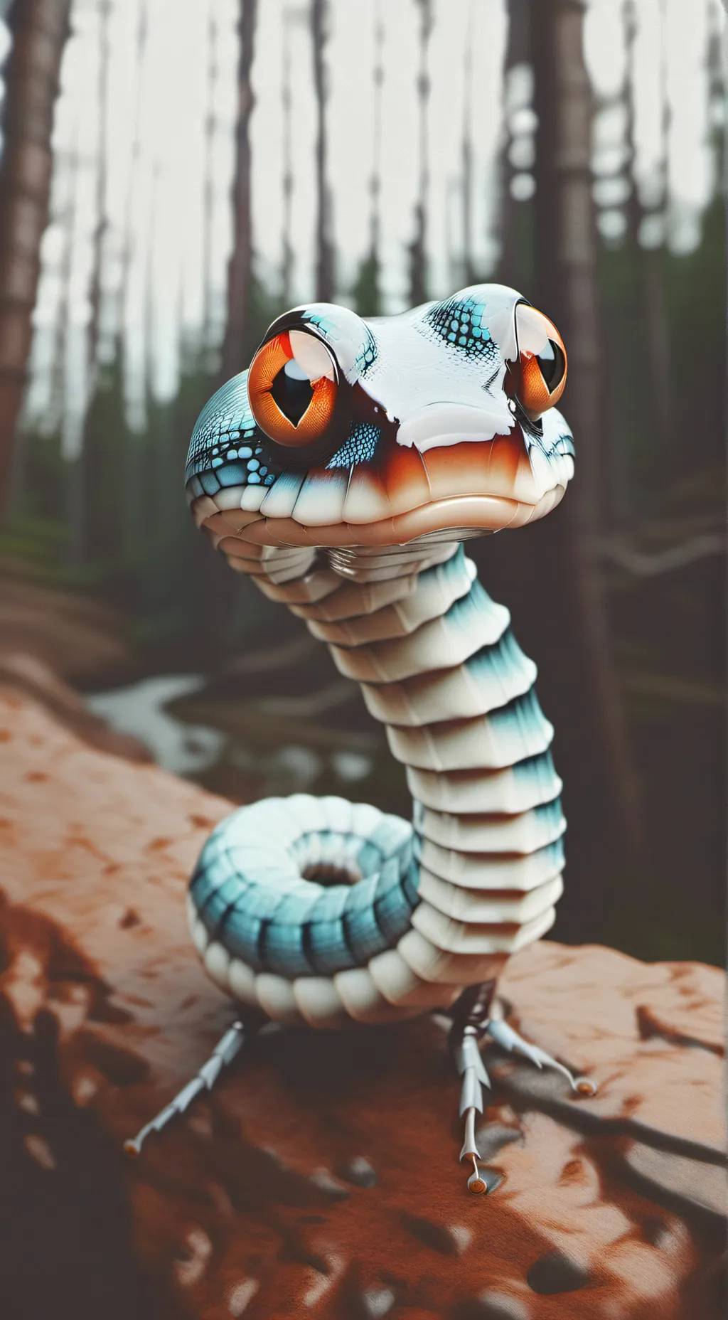 ai character: SNAKE background