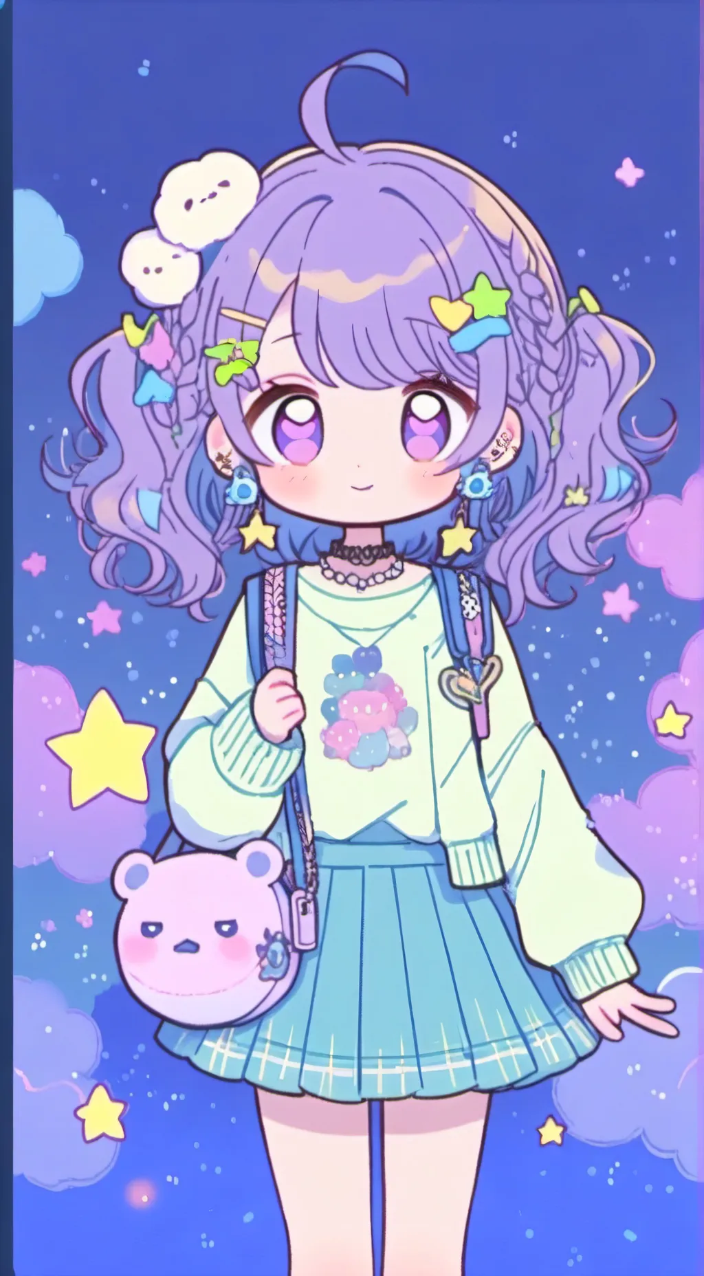 ai character: °•° background