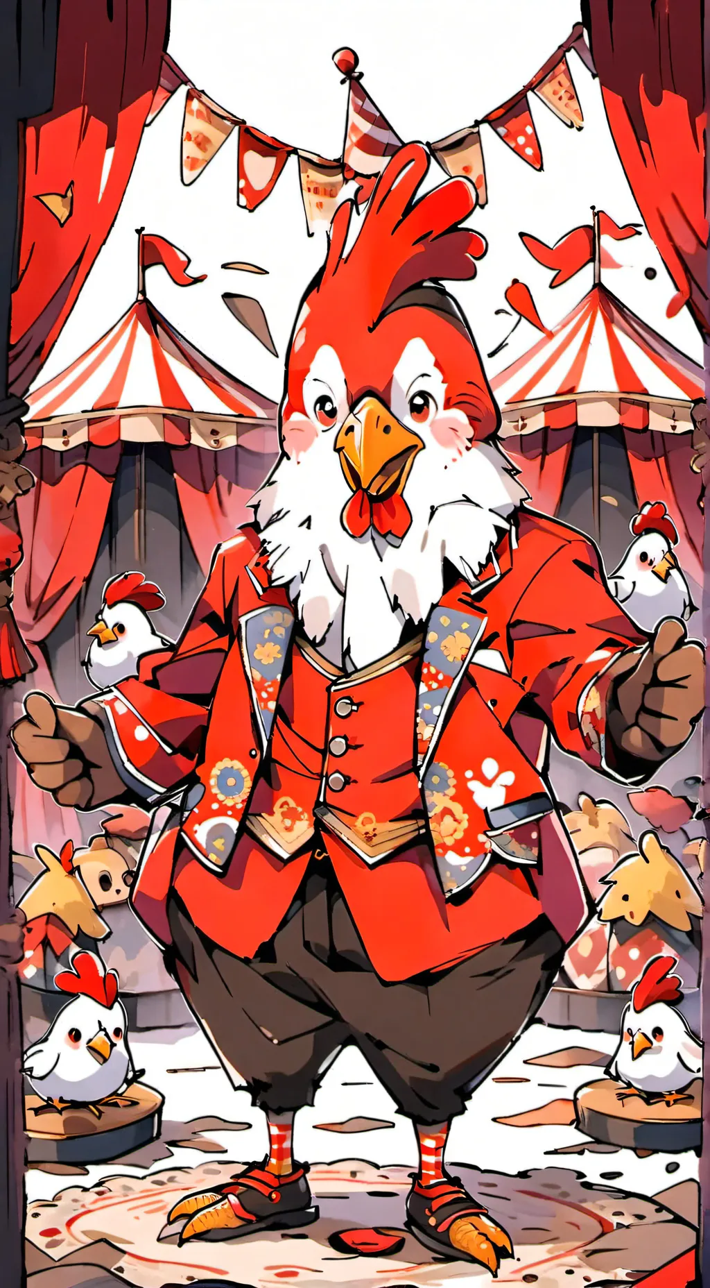 ai character: war of Kokos hahah background