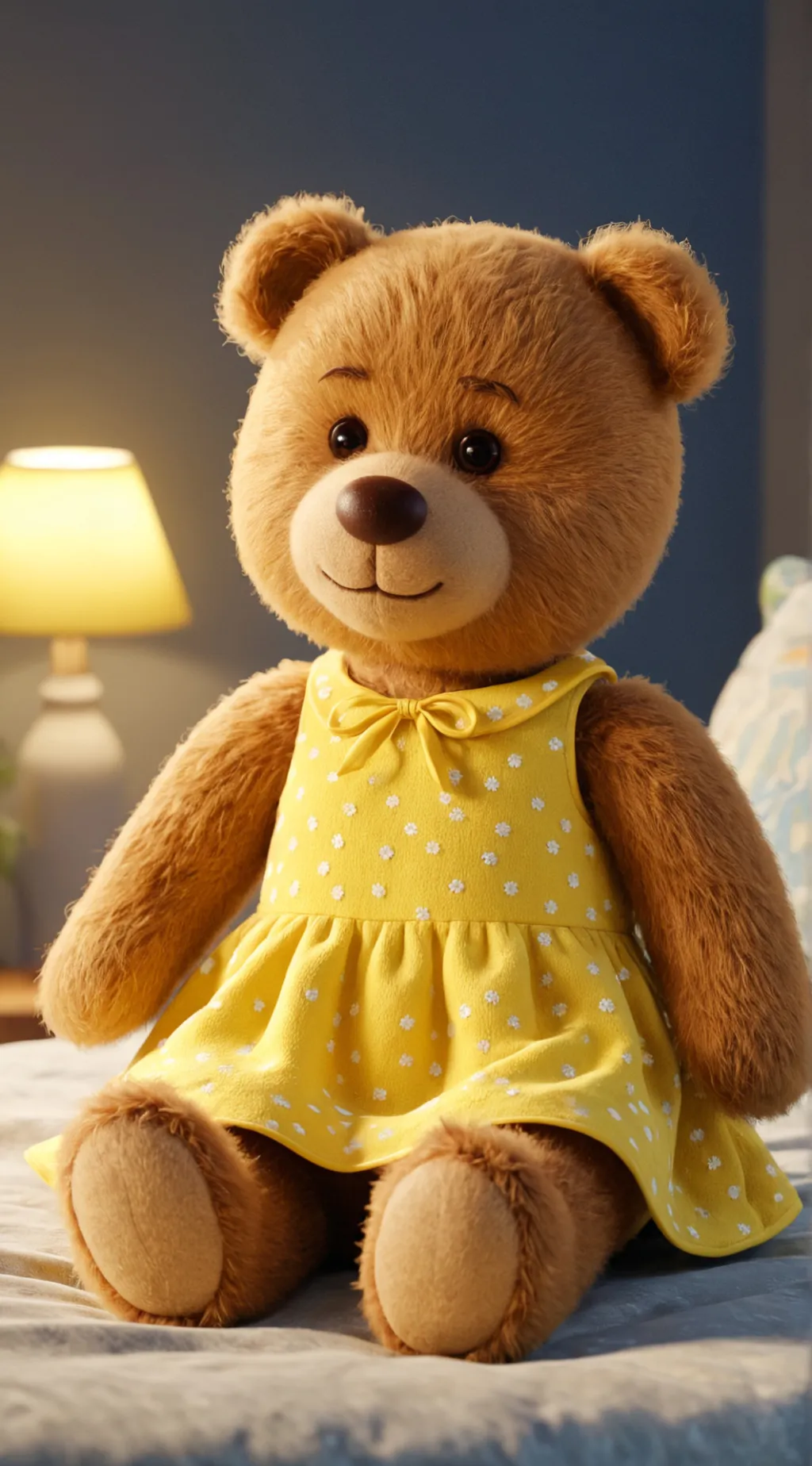 ai character: Ms Bear  background