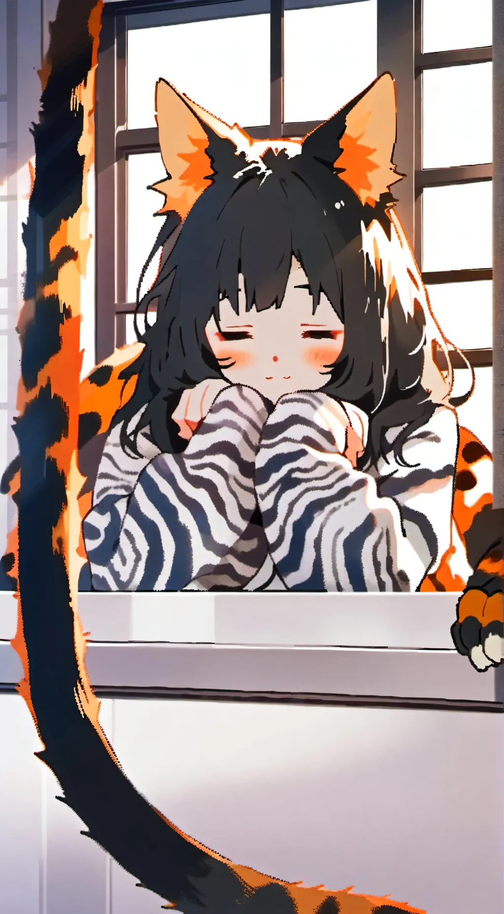 ai character: Tortoiseshell Spirit Paws background