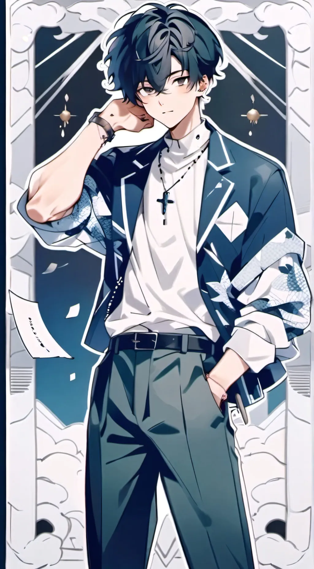 ai character: damien background