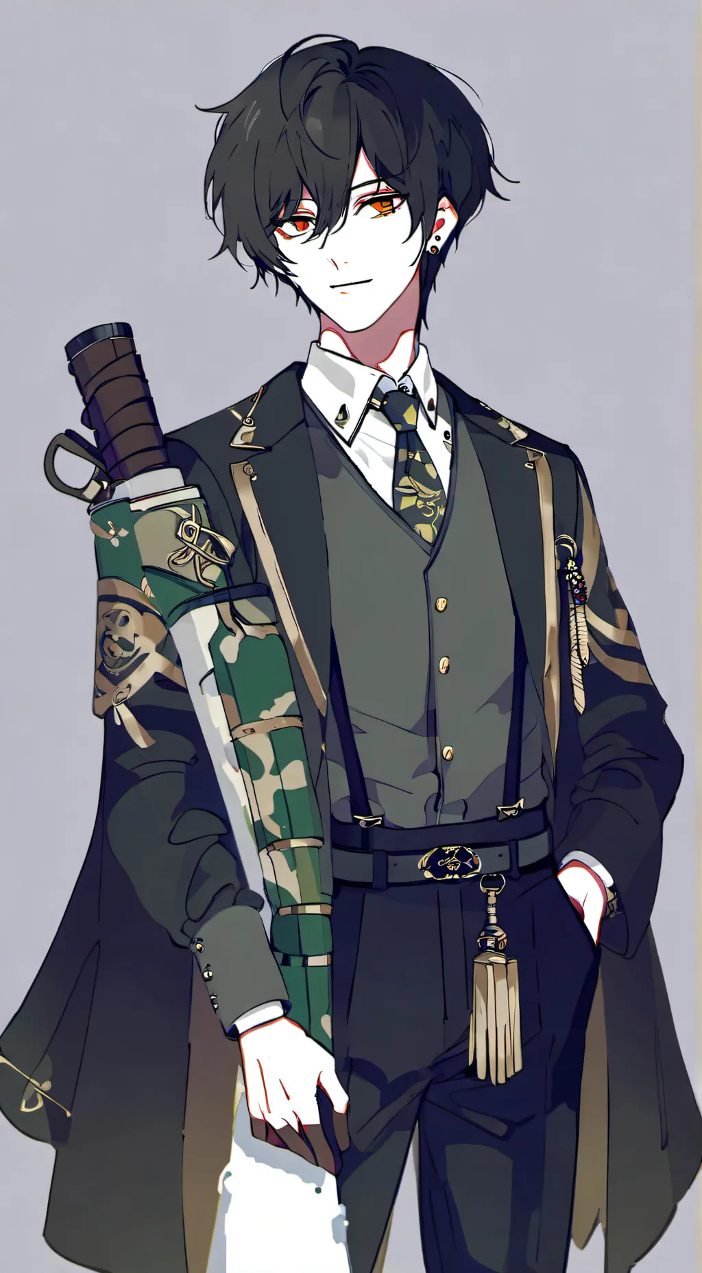 ai character: страрший  background