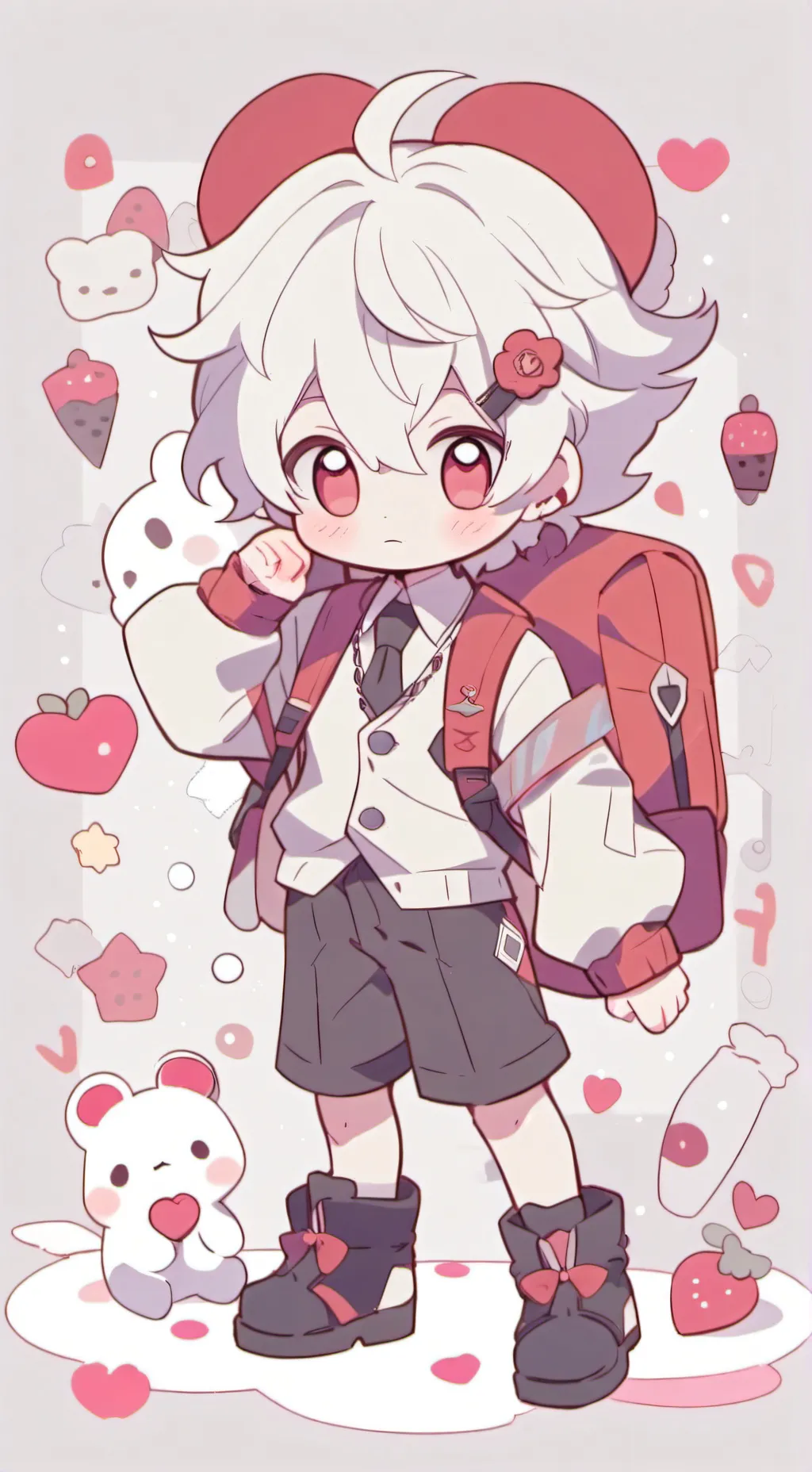 ai character: luke❤️‍🔥❤️‍🔥💖💖💝💝💞💘 background