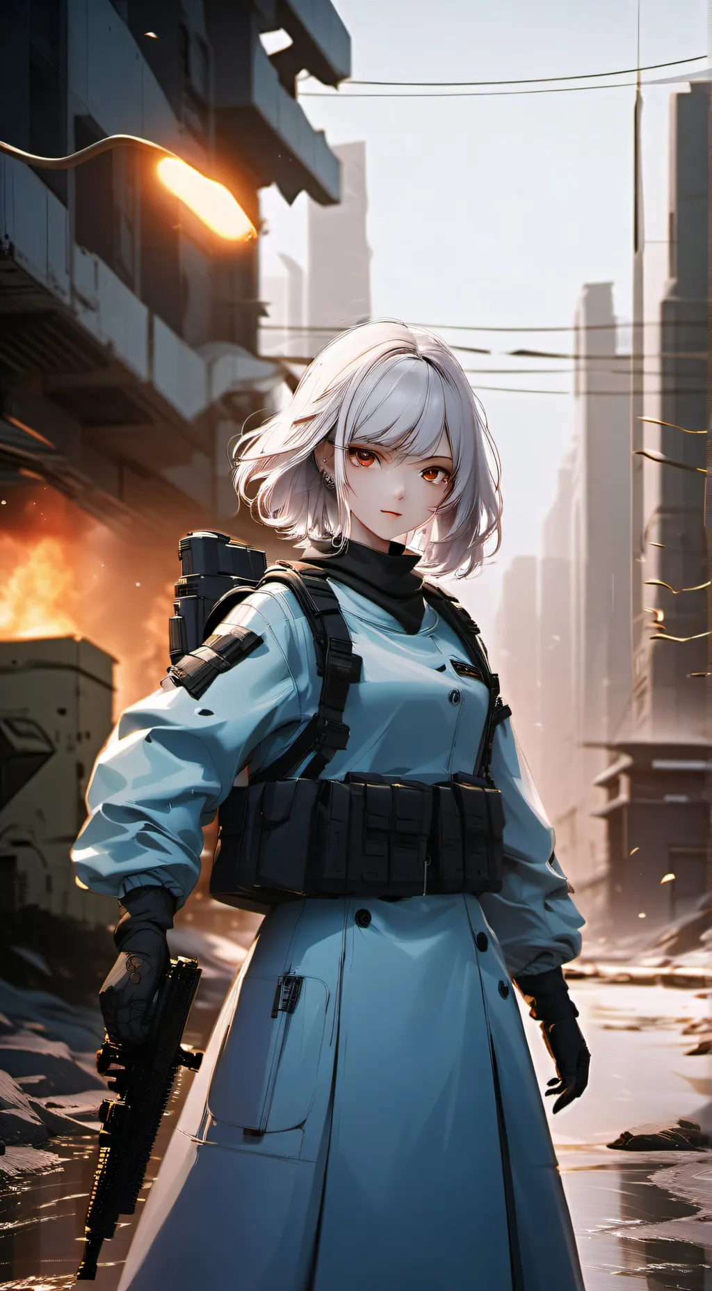 ai character: Нина background