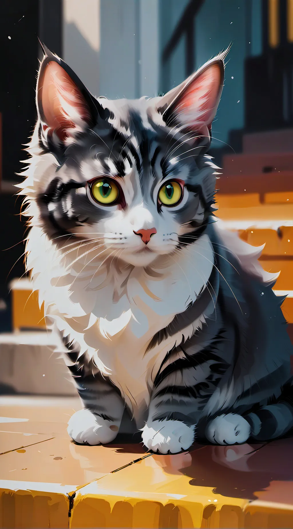 ai character: Meow (Cat) background