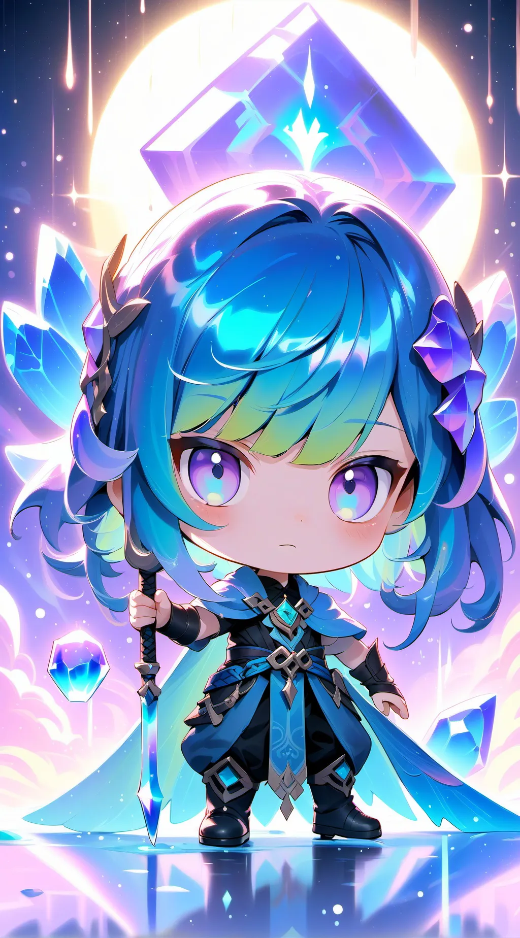 ai character: daini saurio  background