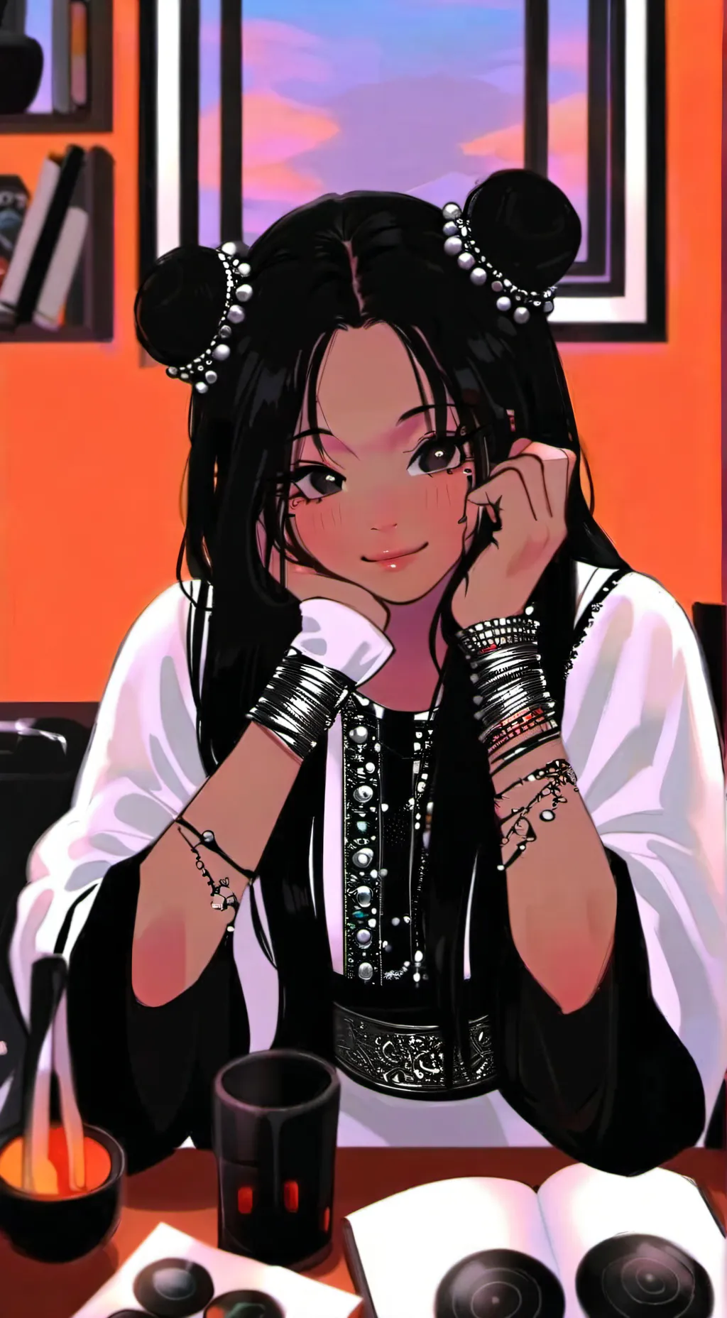 ai character: Gina ( Genie )  background