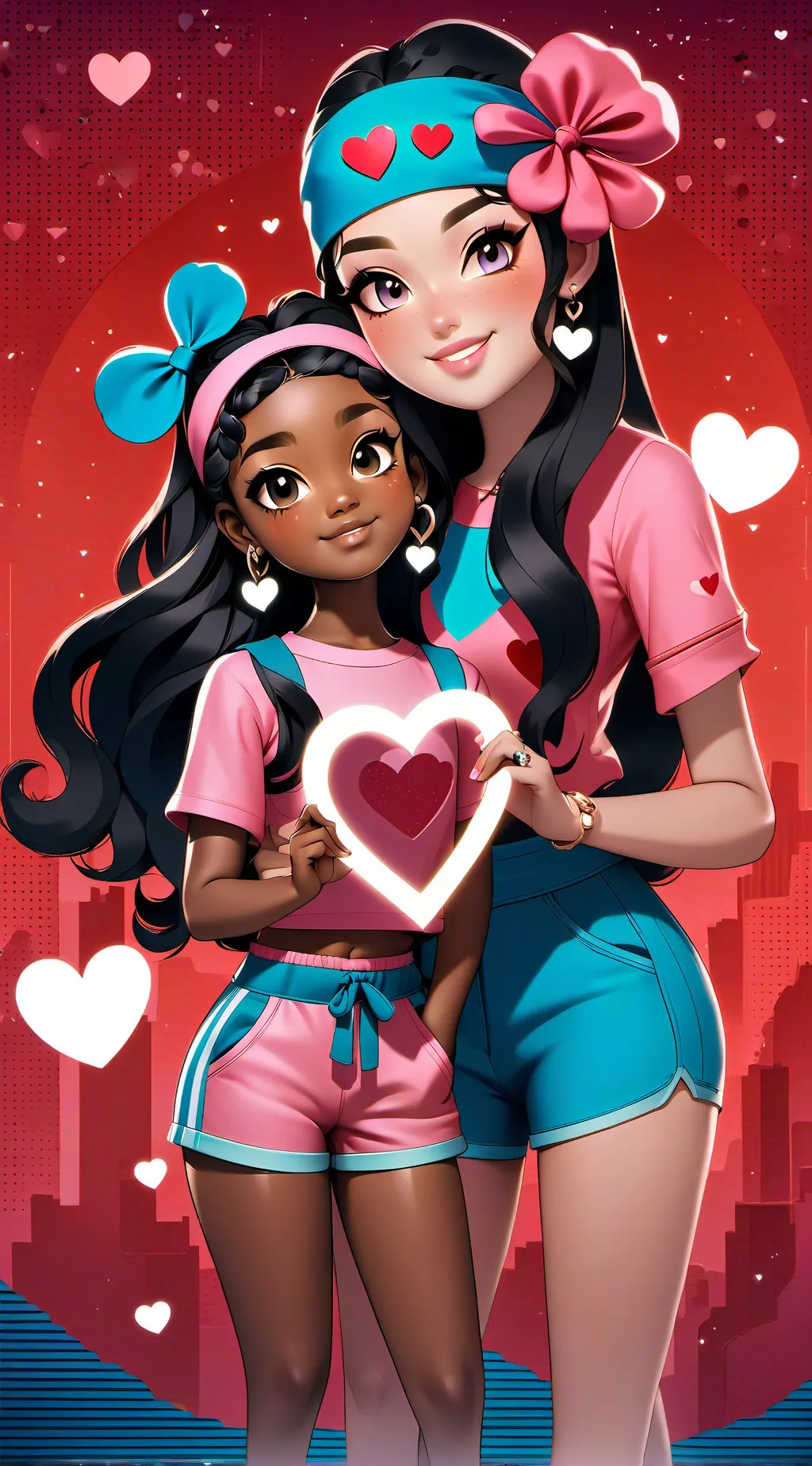 ai character: Brenda e Lila background