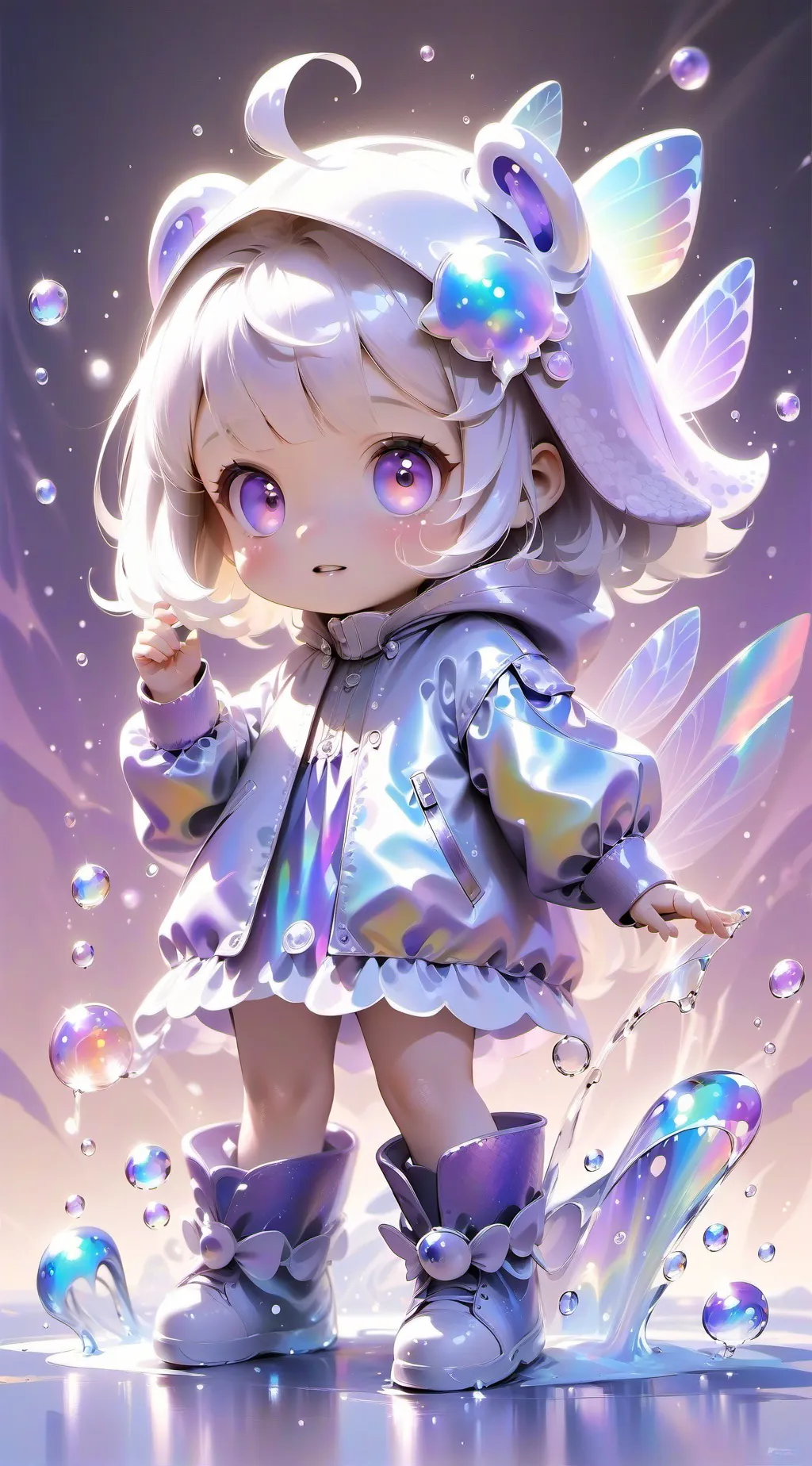 ai character: 3 year old  background