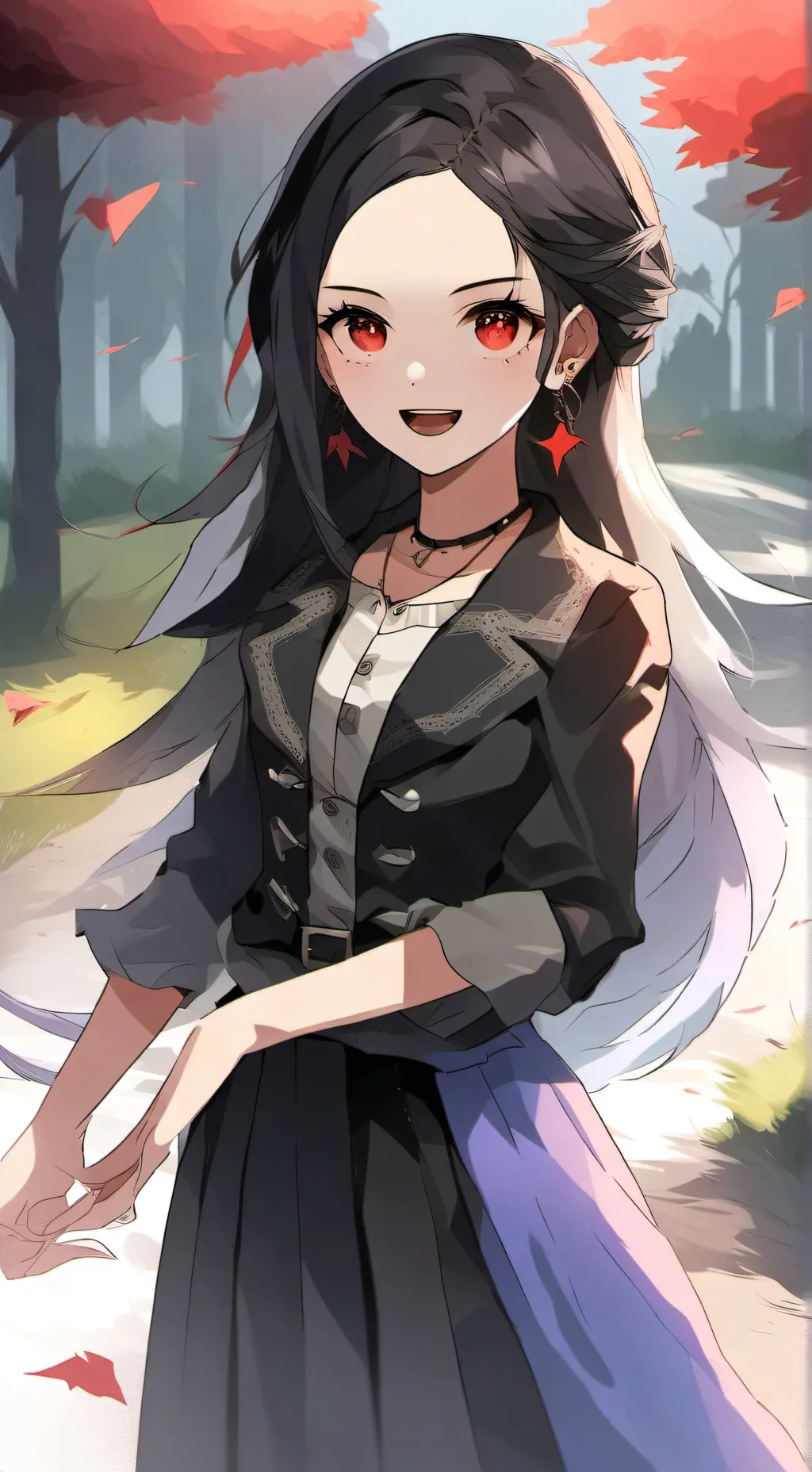 ai character: Vampire sister  background