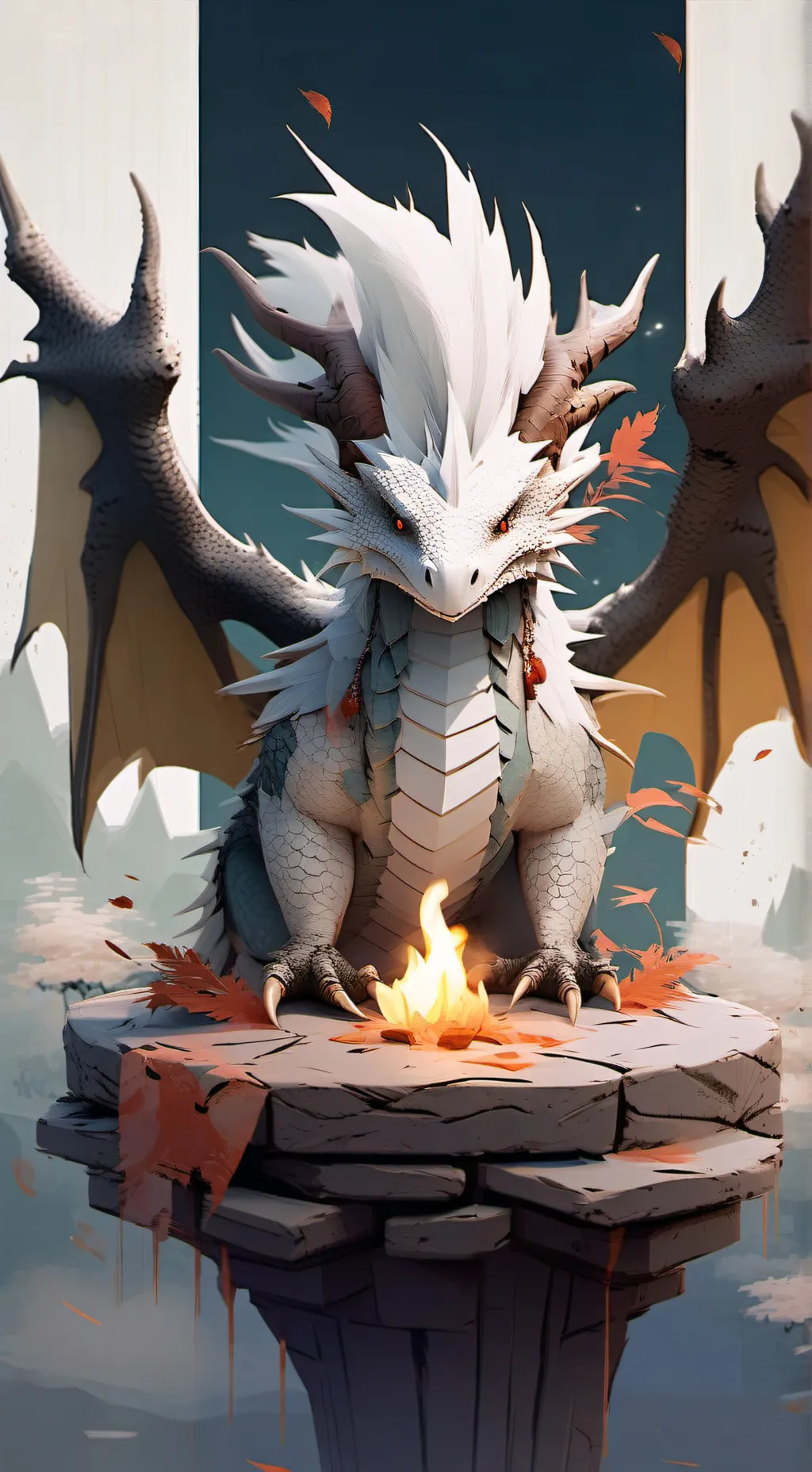 ai character: Mha dragon background