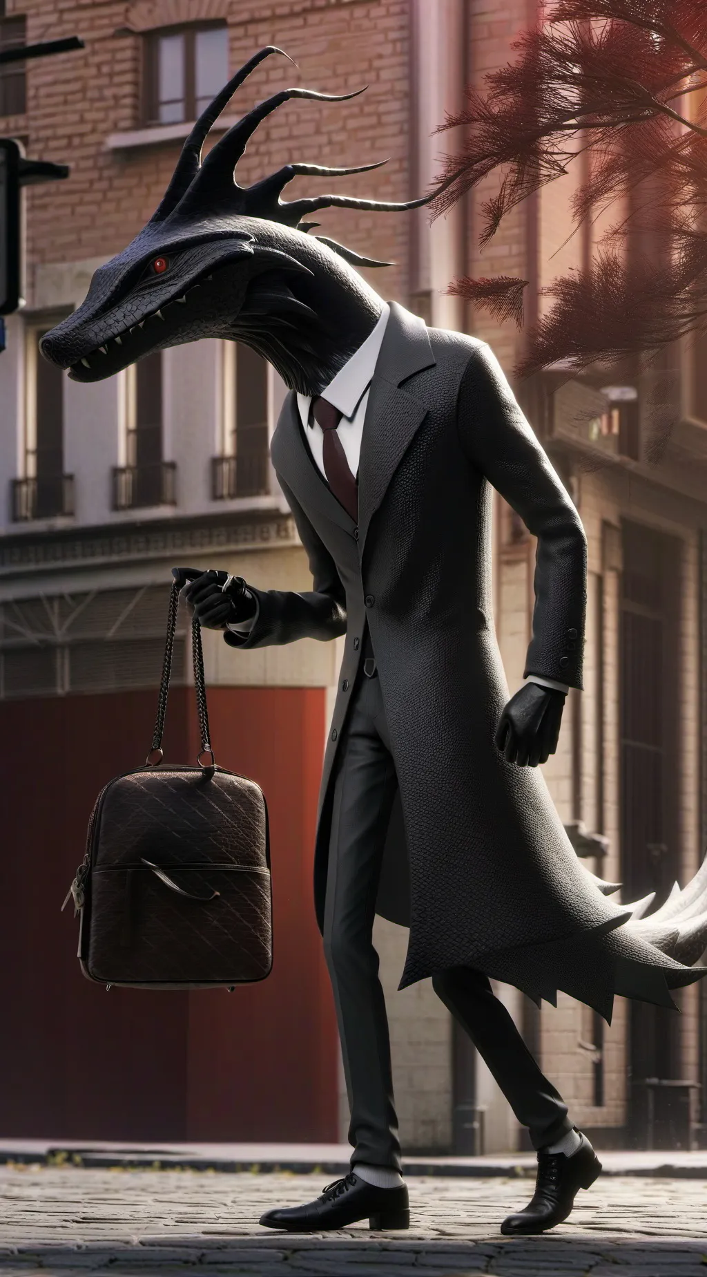 ai character: Kaiju no 8 background