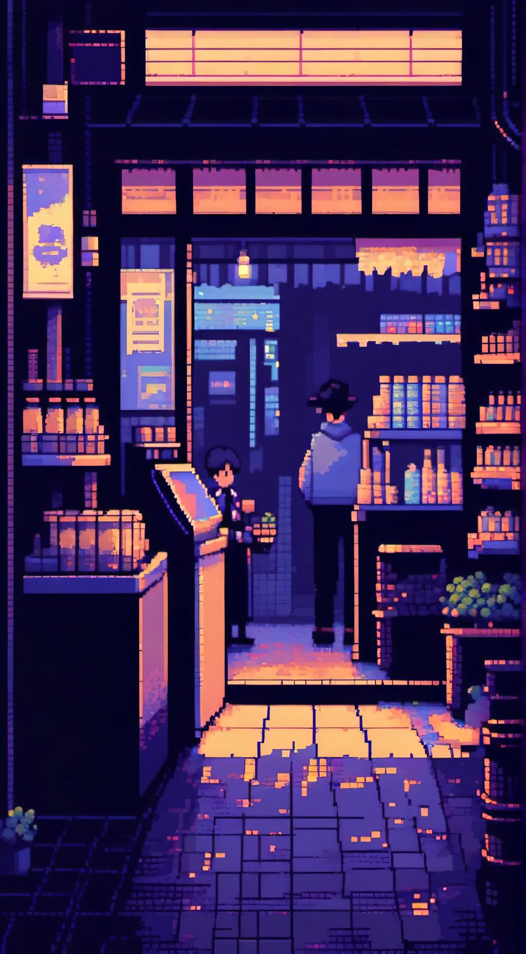 ai character: Cashier  background