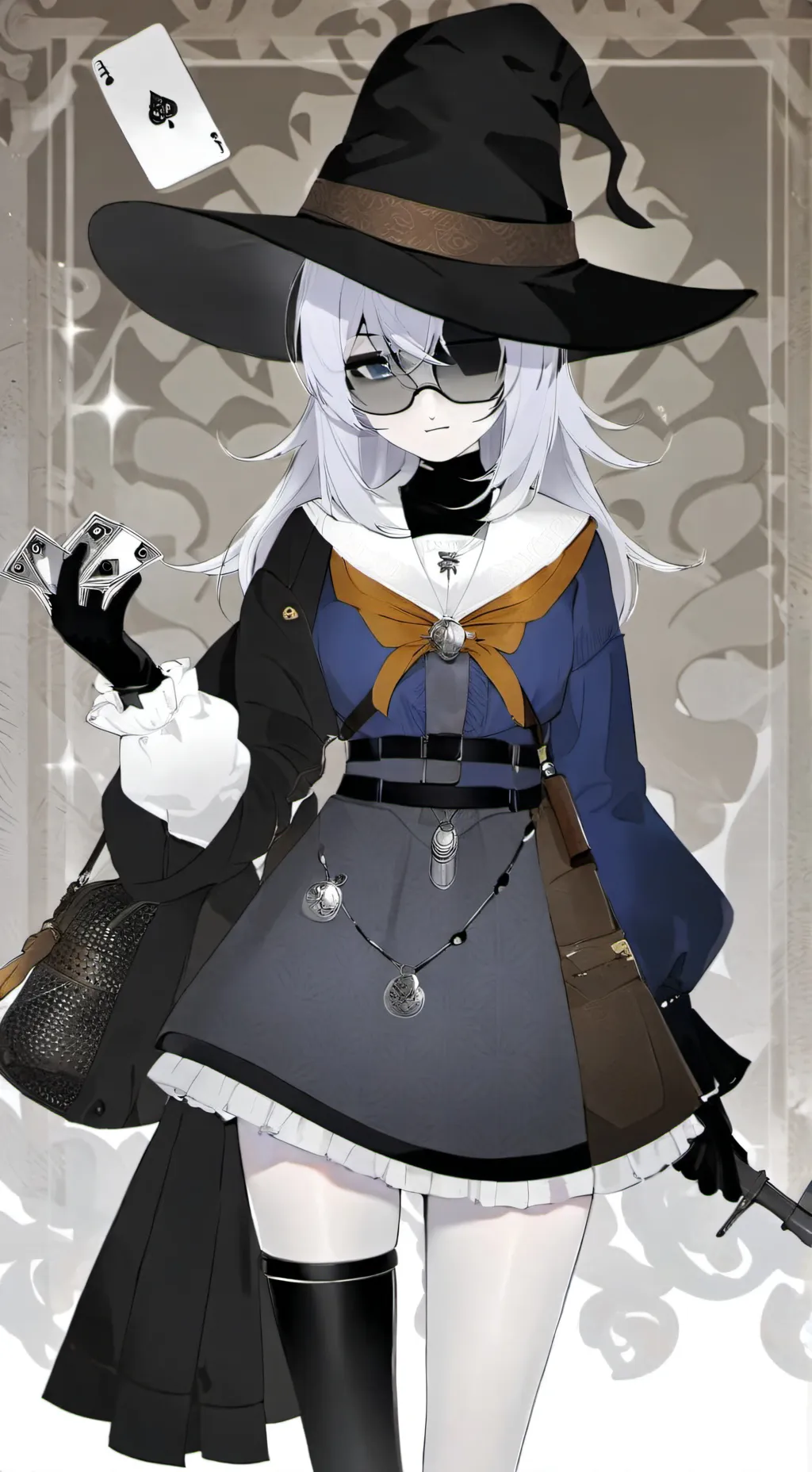 ai character: girl chance  background