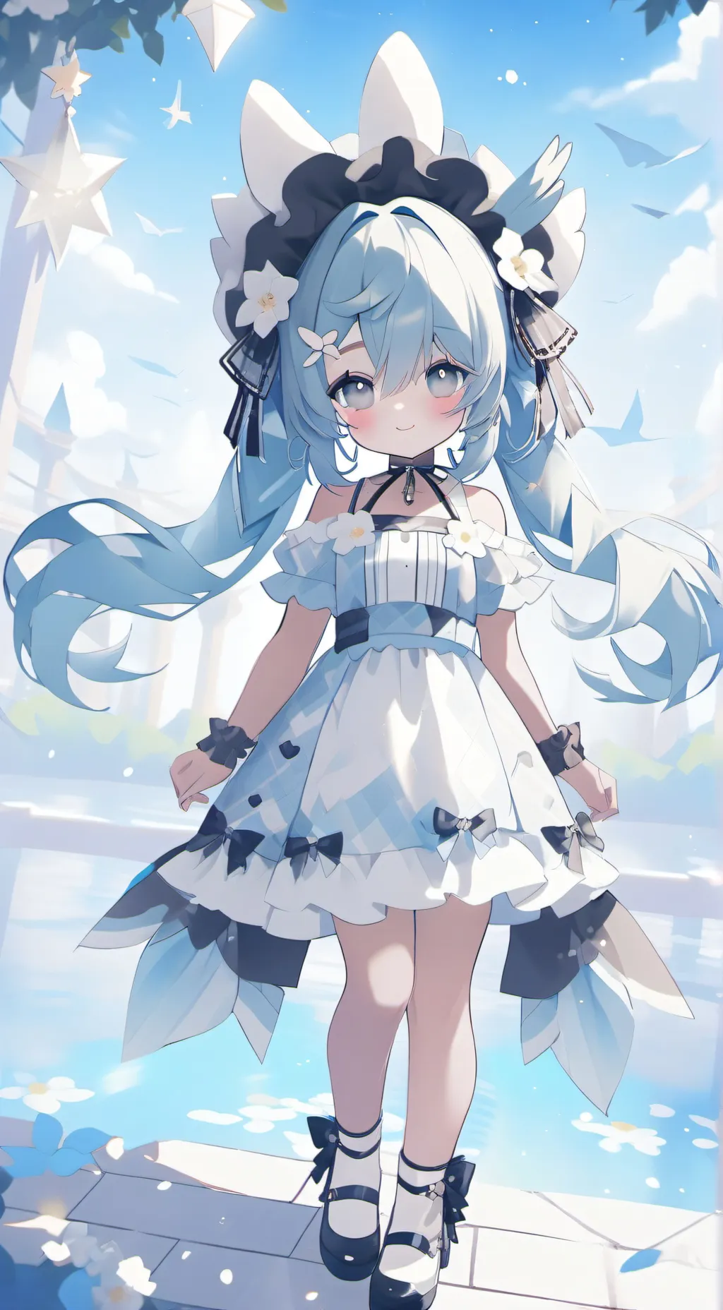 ai character: Rose background